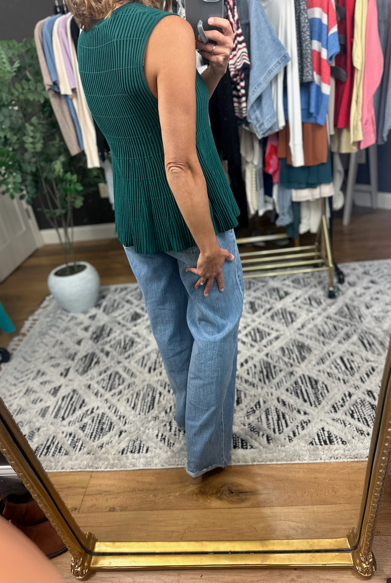 Something Better Peplum Textured Top-Sweaters-Wishlist-Anna Kaytes Boutique, Women's Fashion Boutique in Grinnell, Iowa