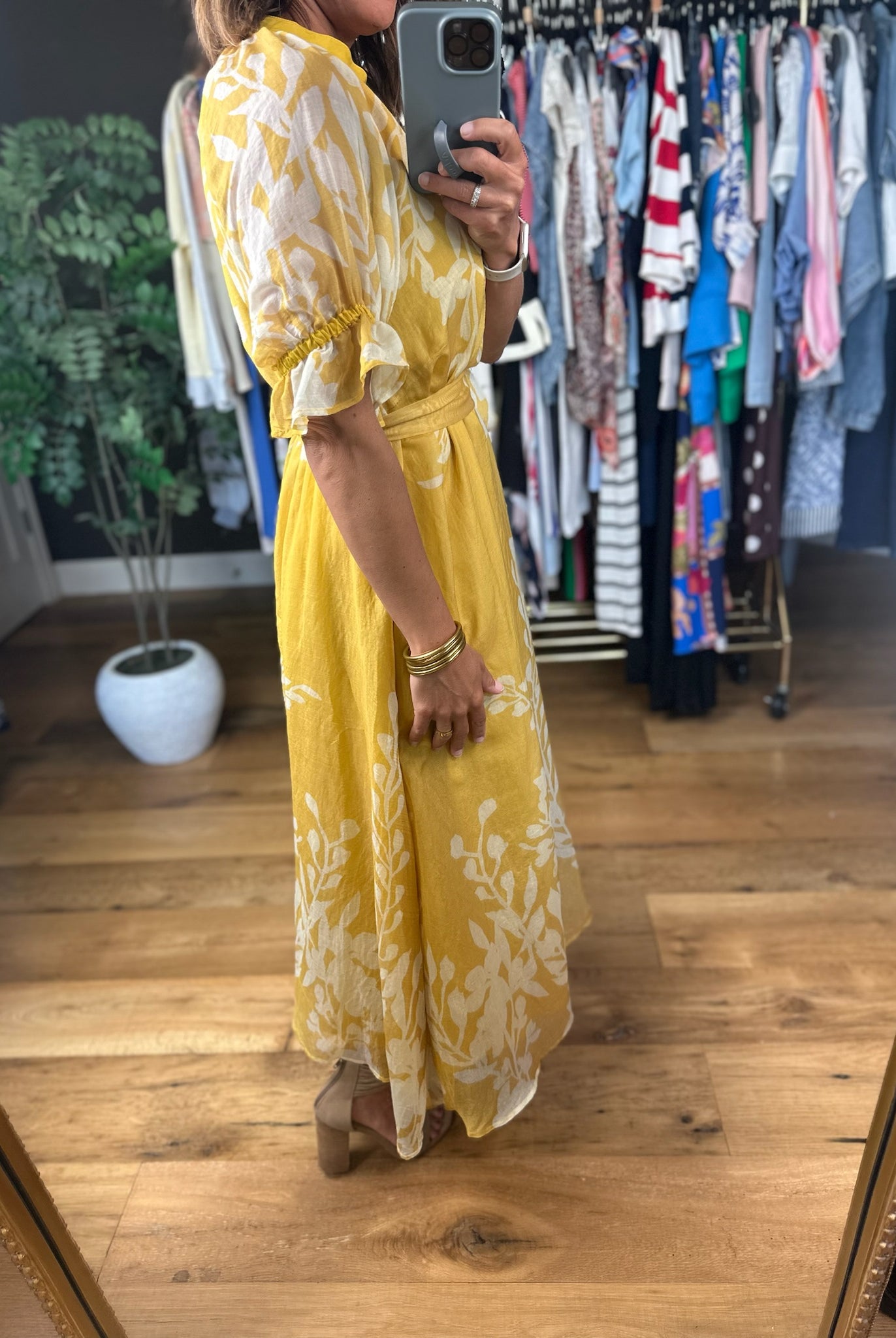 In The Garden Floral Dress-Dresses-Umgee-Anna Kaytes Boutique, Women's Fashion Boutique in Grinnell, Iowa