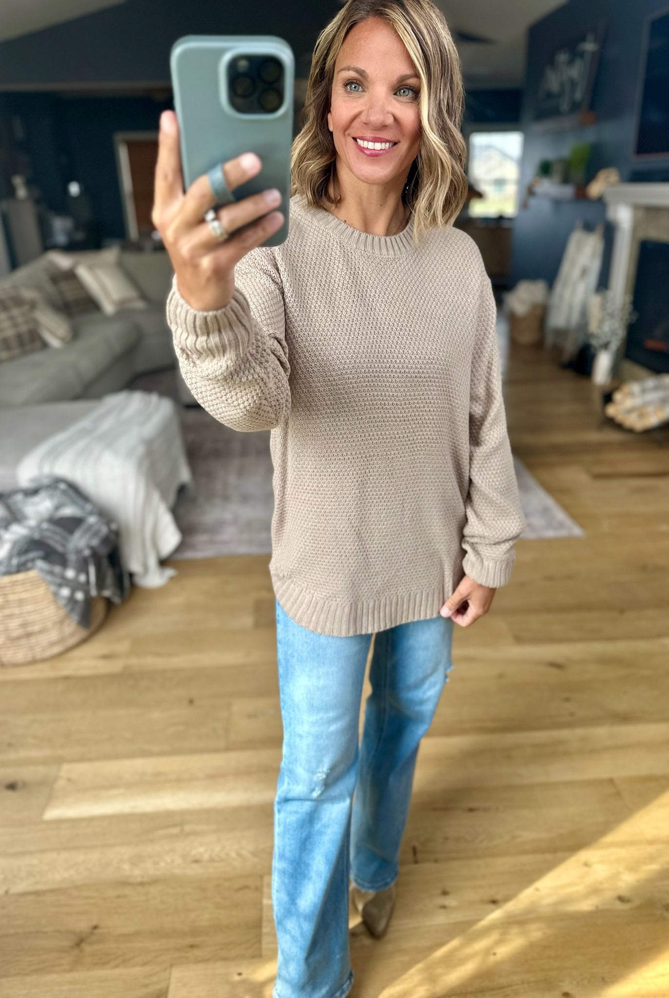 How It's Gonna Be Crew Knit Top-Zenana-Anna Kaytes Boutique, Women's Fashion Boutique in Grinnell, Iowa