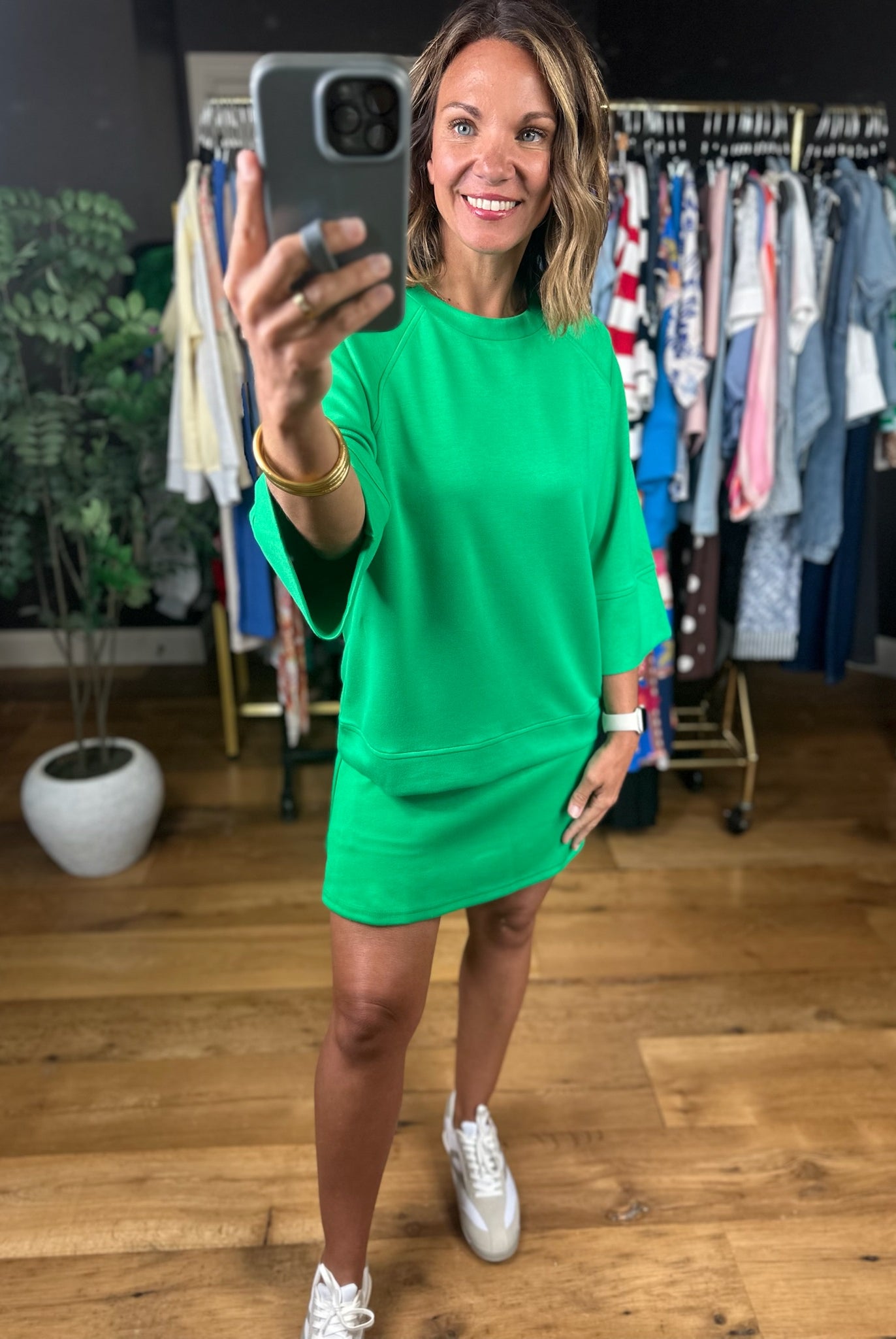 Fresh Air Feeling Skort-Short Sleeves-Umgee-Anna Kaytes Boutique, Women's Fashion Boutique in Grinnell, Iowa
