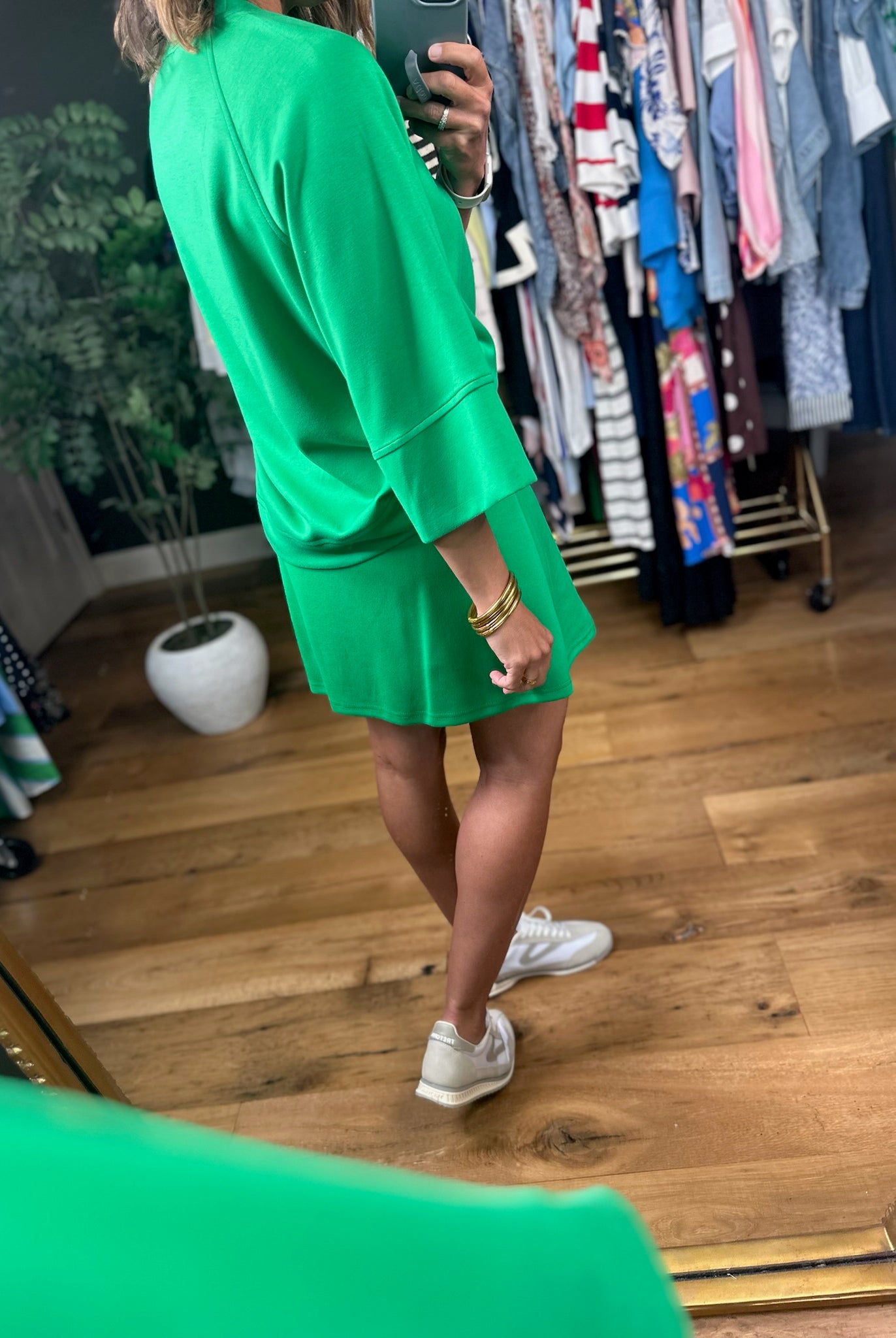 Fresh Air Feeling Skort-Short Sleeves-Umgee-Anna Kaytes Boutique, Women's Fashion Boutique in Grinnell, Iowa