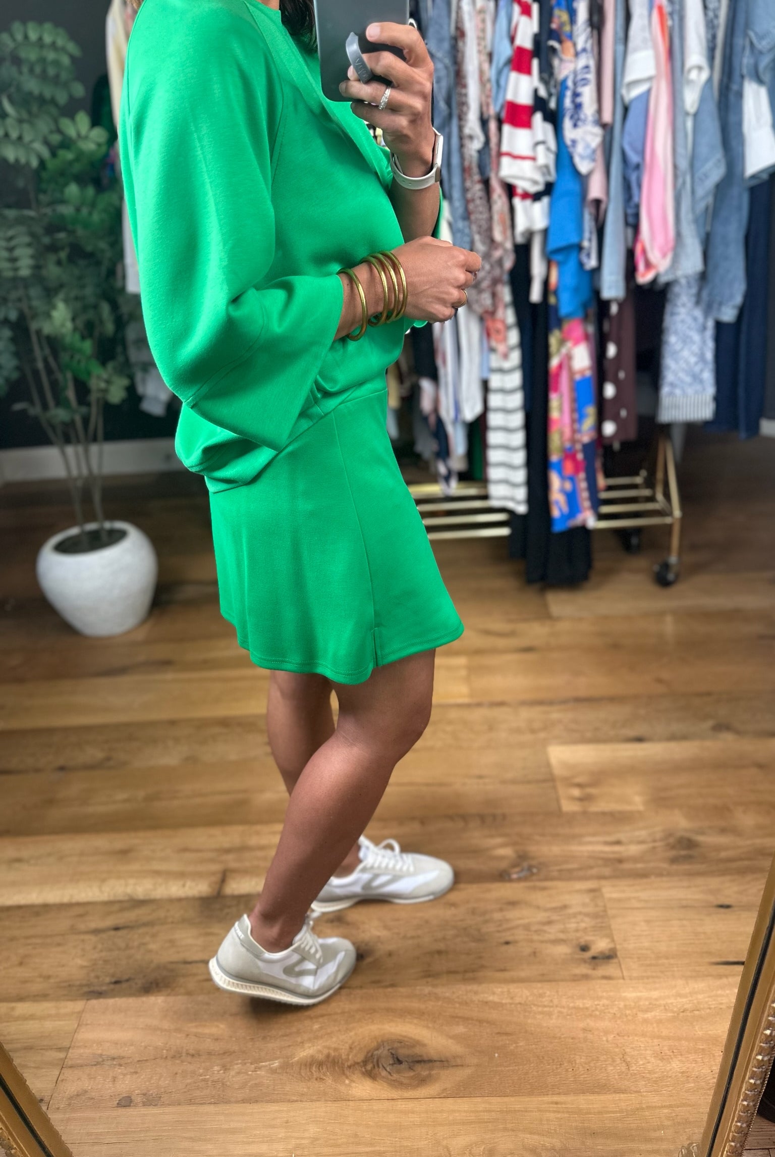 Fresh Air Feeling Skort-Short Sleeves-Umgee-Anna Kaytes Boutique, Women's Fashion Boutique in Grinnell, Iowa