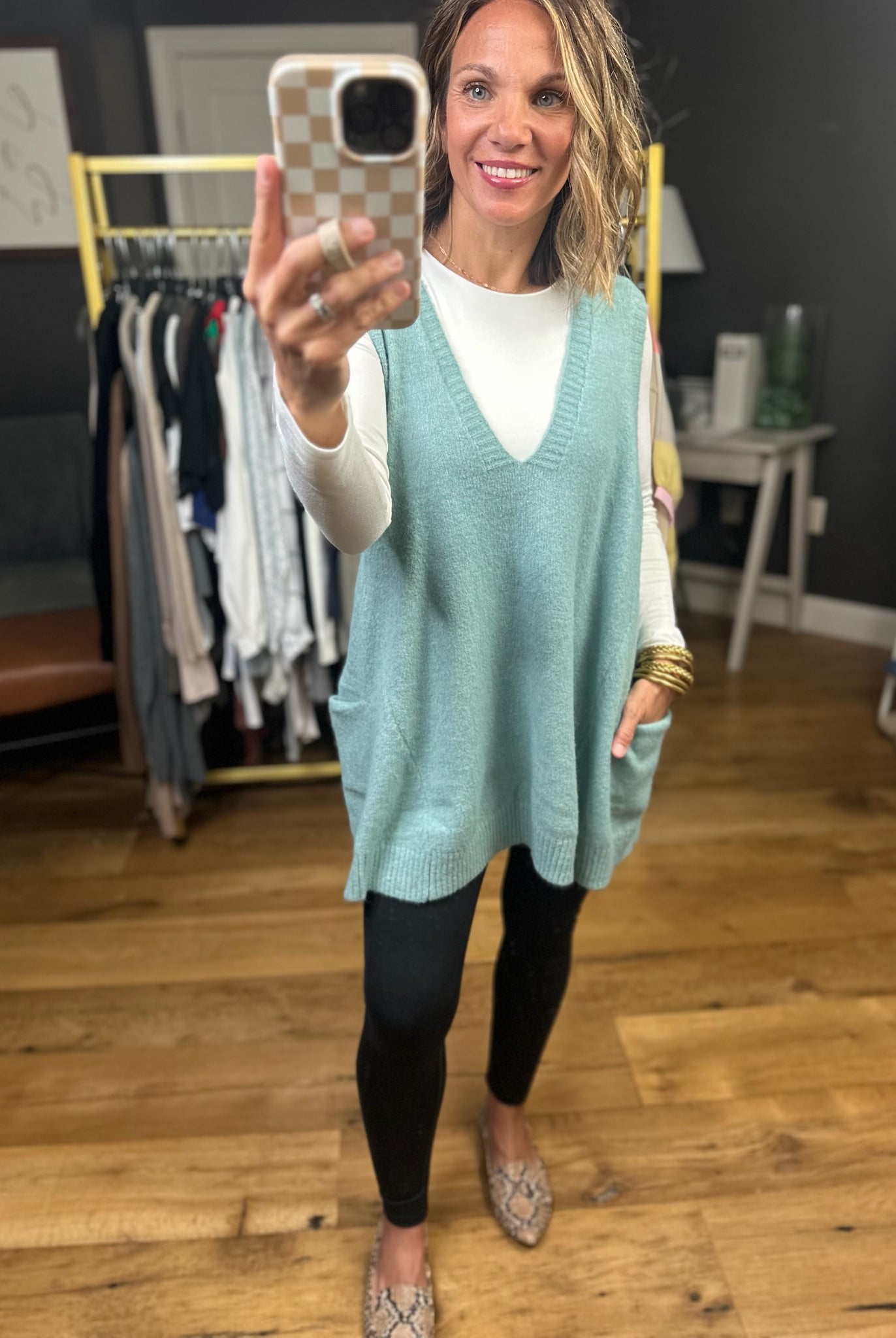 Learn To Love V-Neck Sweater Vest - Multiple Options-Sweaters-Be Cool 63253-Anna Kaytes Boutique, Women's Fashion Boutique in Grinnell, Iowa