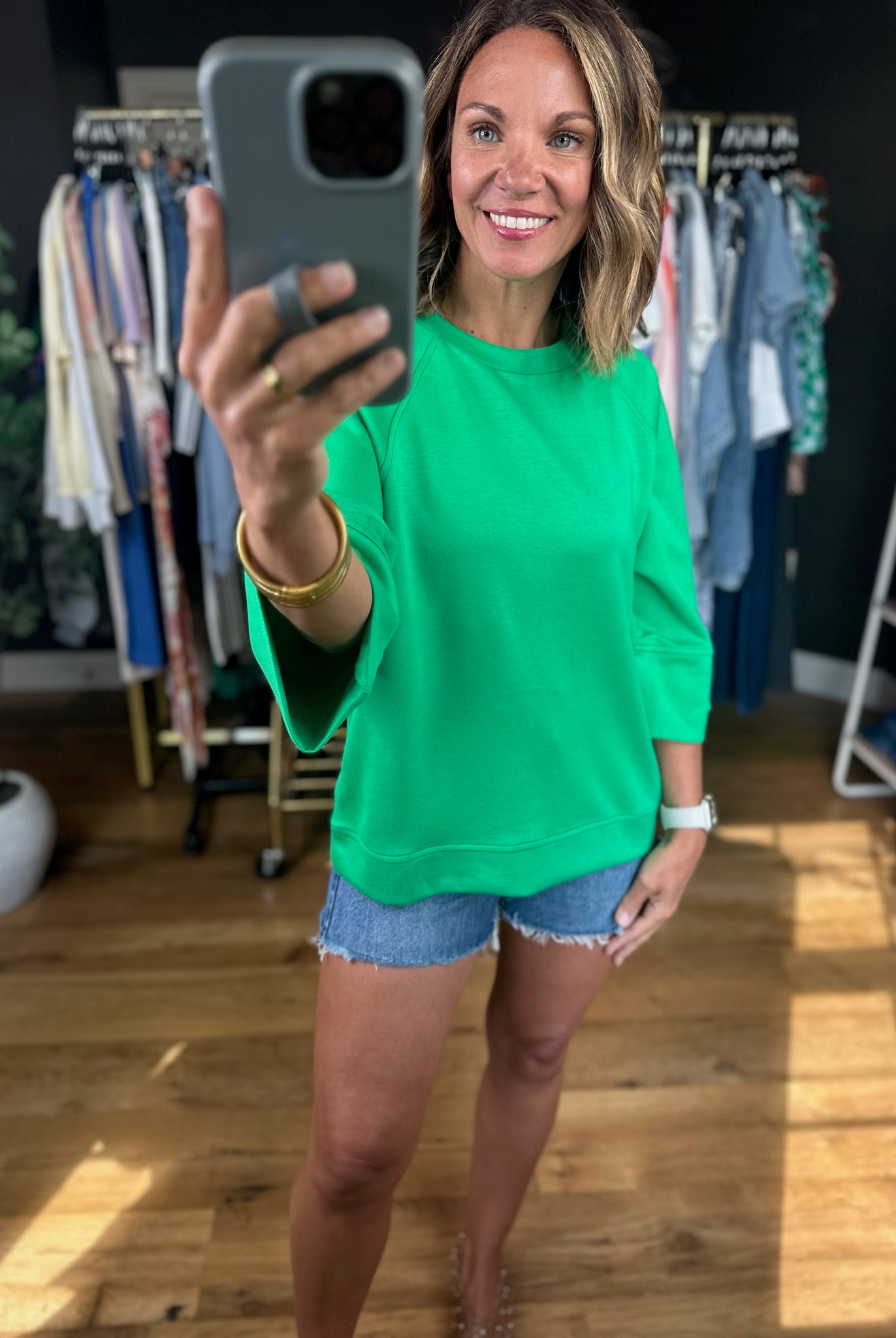 Fresh Air Feeling Dolman Top-Short Sleeves-Umgee-Anna Kaytes Boutique, Women's Fashion Boutique in Grinnell, Iowa