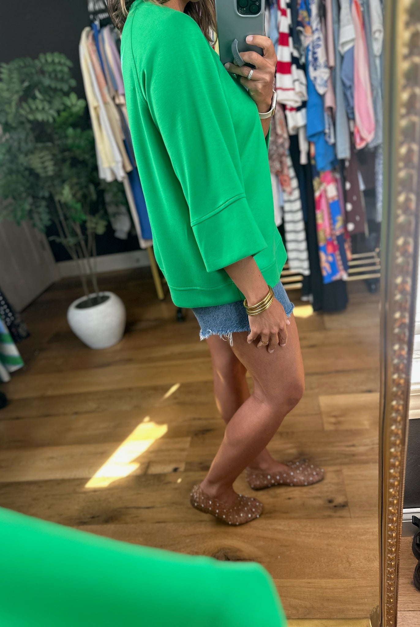 Fresh Air Feeling Dolman Top-Short Sleeves-Umgee-Anna Kaytes Boutique, Women's Fashion Boutique in Grinnell, Iowa