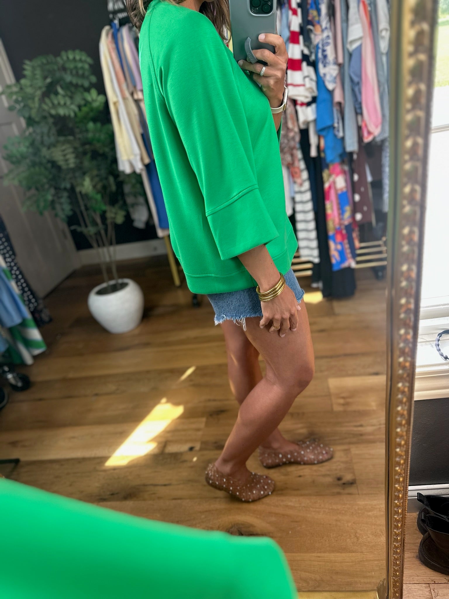 Fresh Air Feeling Dolman Top-Short Sleeves-Umgee-Anna Kaytes Boutique, Women's Fashion Boutique in Grinnell, Iowa