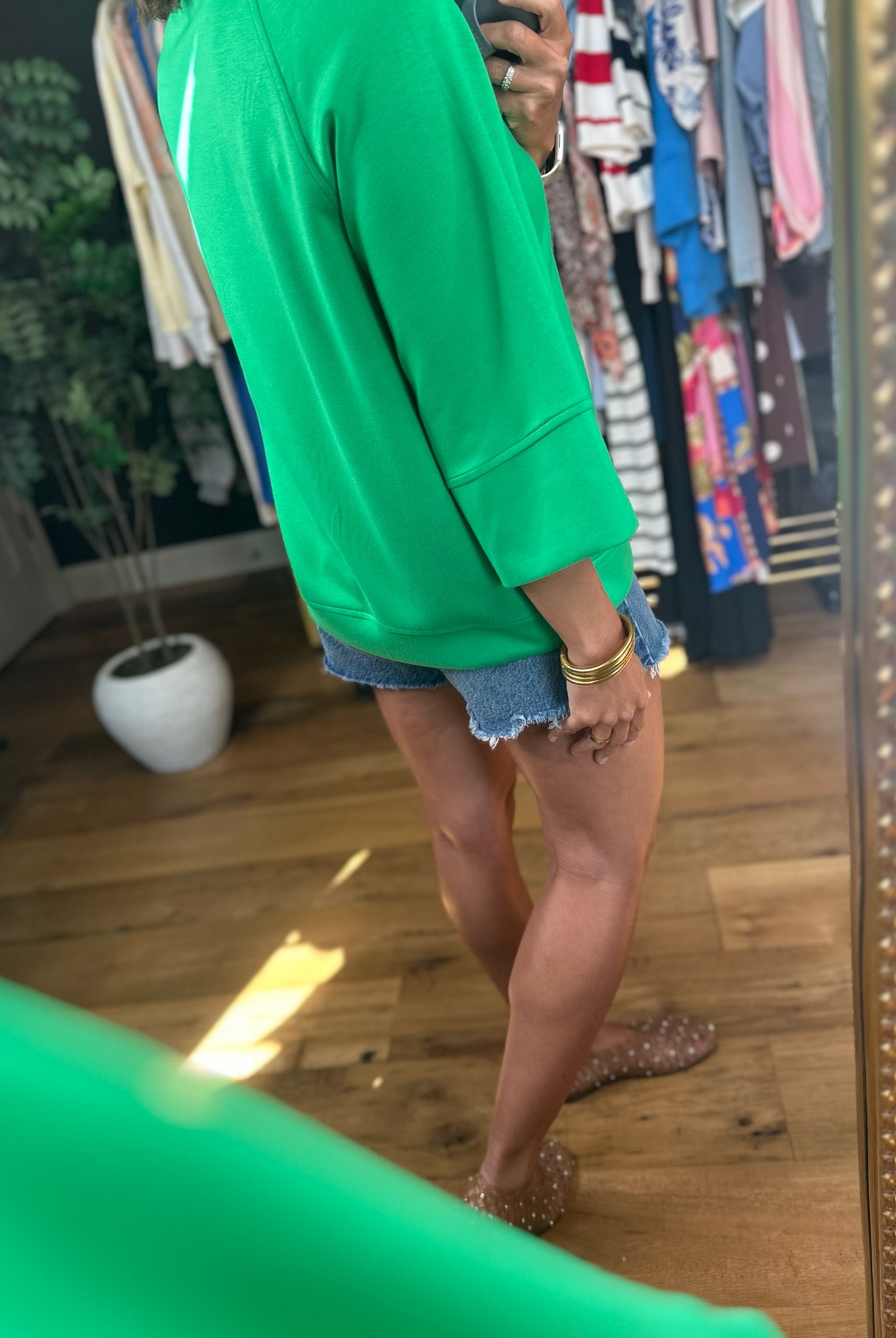 Fresh Air Feeling Dolman Top-Short Sleeves-Umgee-Anna Kaytes Boutique, Women's Fashion Boutique in Grinnell, Iowa
