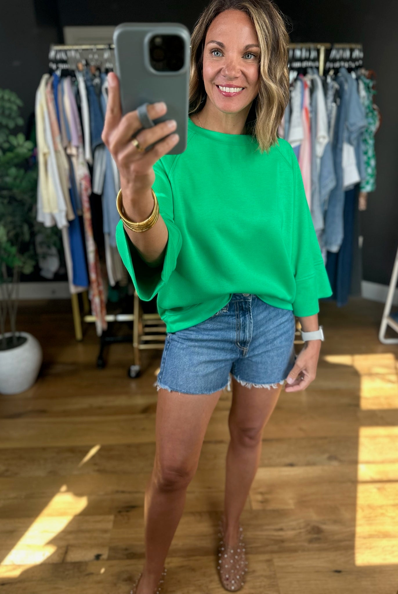 Fresh Air Feeling Dolman Top-Short Sleeves-Umgee-Anna Kaytes Boutique, Women's Fashion Boutique in Grinnell, Iowa