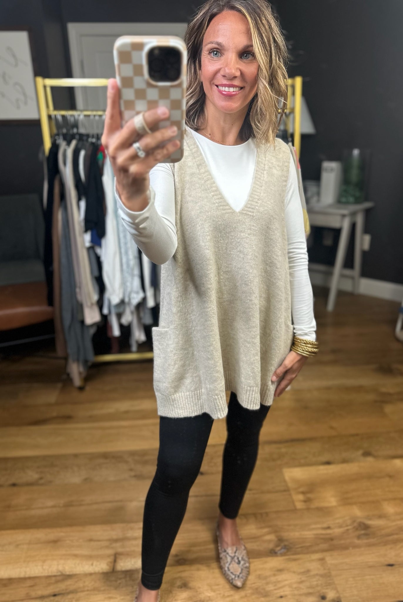 Learn To Love V-Neck Sweater Vest - Multiple Options-Sweaters-Be Cool 63253-Anna Kaytes Boutique, Women's Fashion Boutique in Grinnell, Iowa