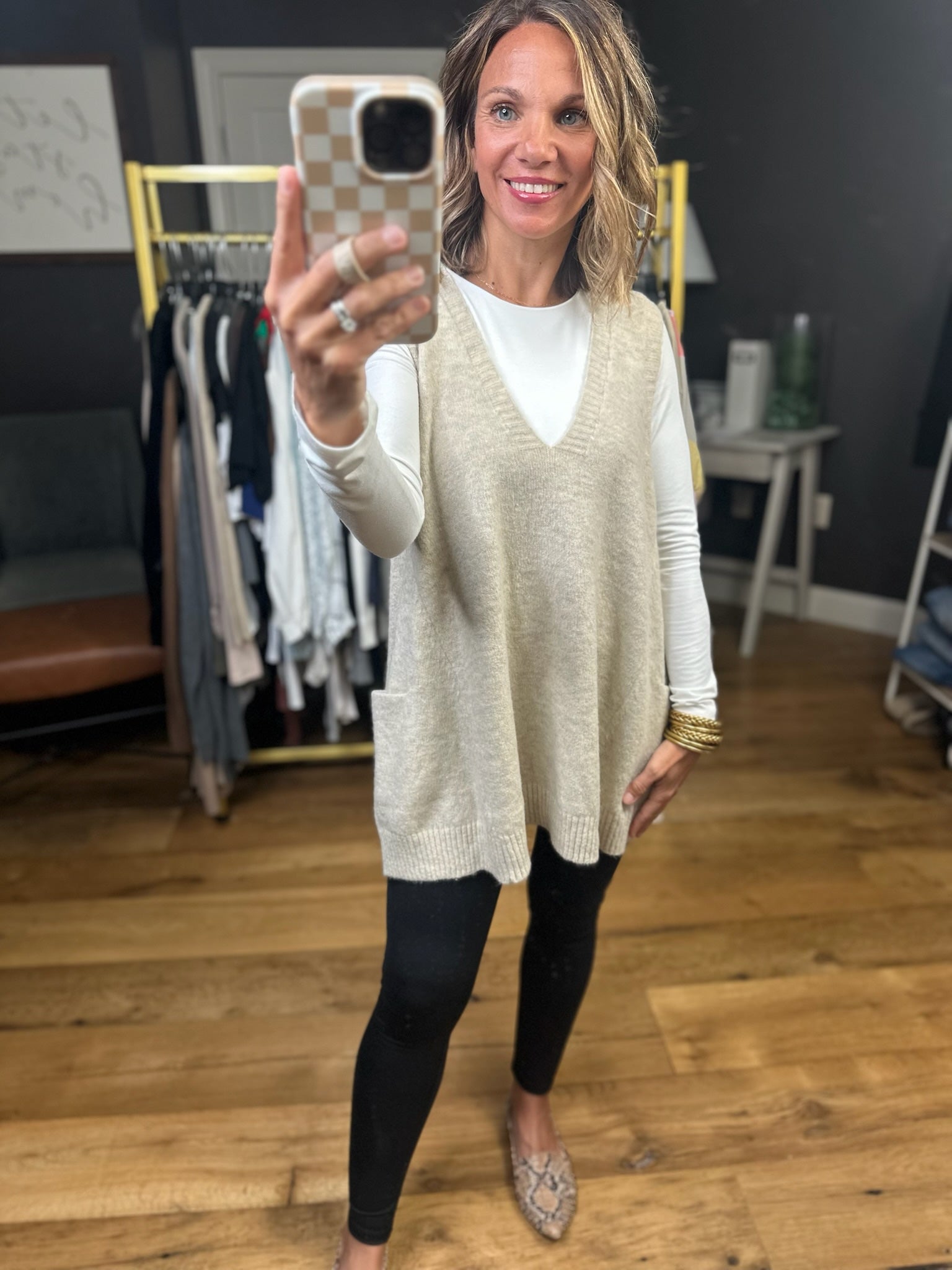Learn To Love V-Neck Sweater Vest - Multiple Options-Sweaters-Be Cool 63253-Anna Kaytes Boutique, Women's Fashion Boutique in Grinnell, Iowa