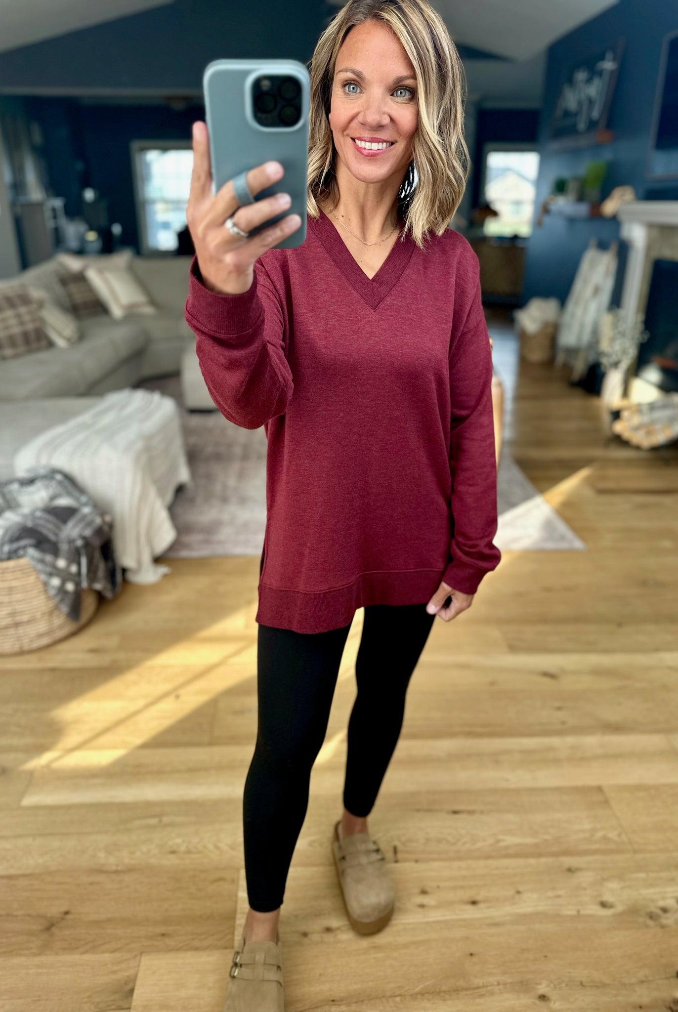 The Only Way V-Neck Top-Thread & Supply-Anna Kaytes Boutique, Women's Fashion Boutique in Grinnell, Iowa