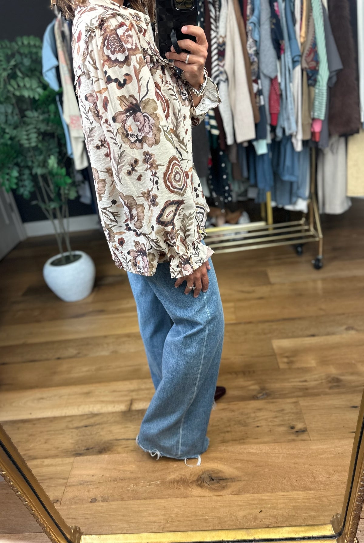 Have Your Love Patterned Top-Long Sleeves-Umgee-Anna Kaytes Boutique, Women's Fashion Boutique in Grinnell, Iowa