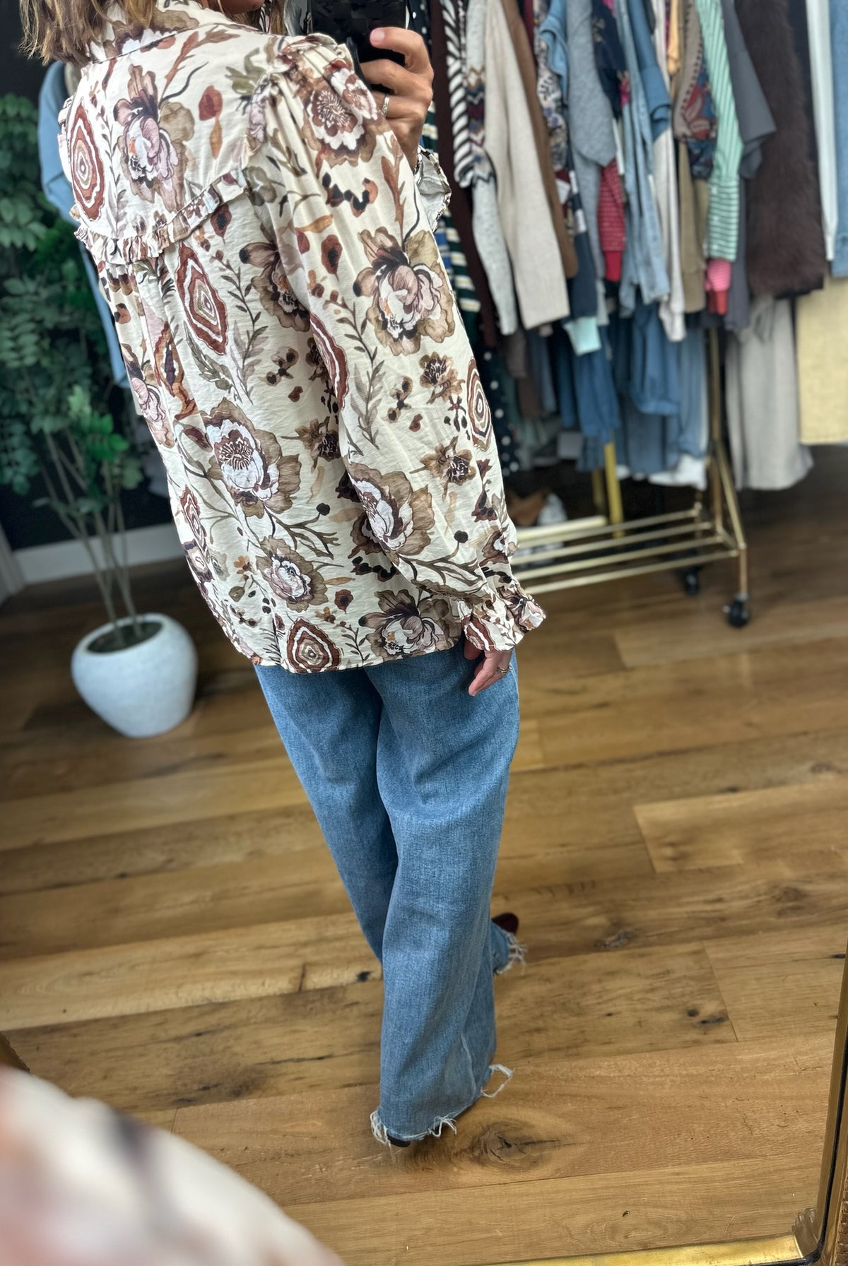 Have Your Love Patterned Top-Long Sleeves-Umgee-Anna Kaytes Boutique, Women's Fashion Boutique in Grinnell, Iowa
