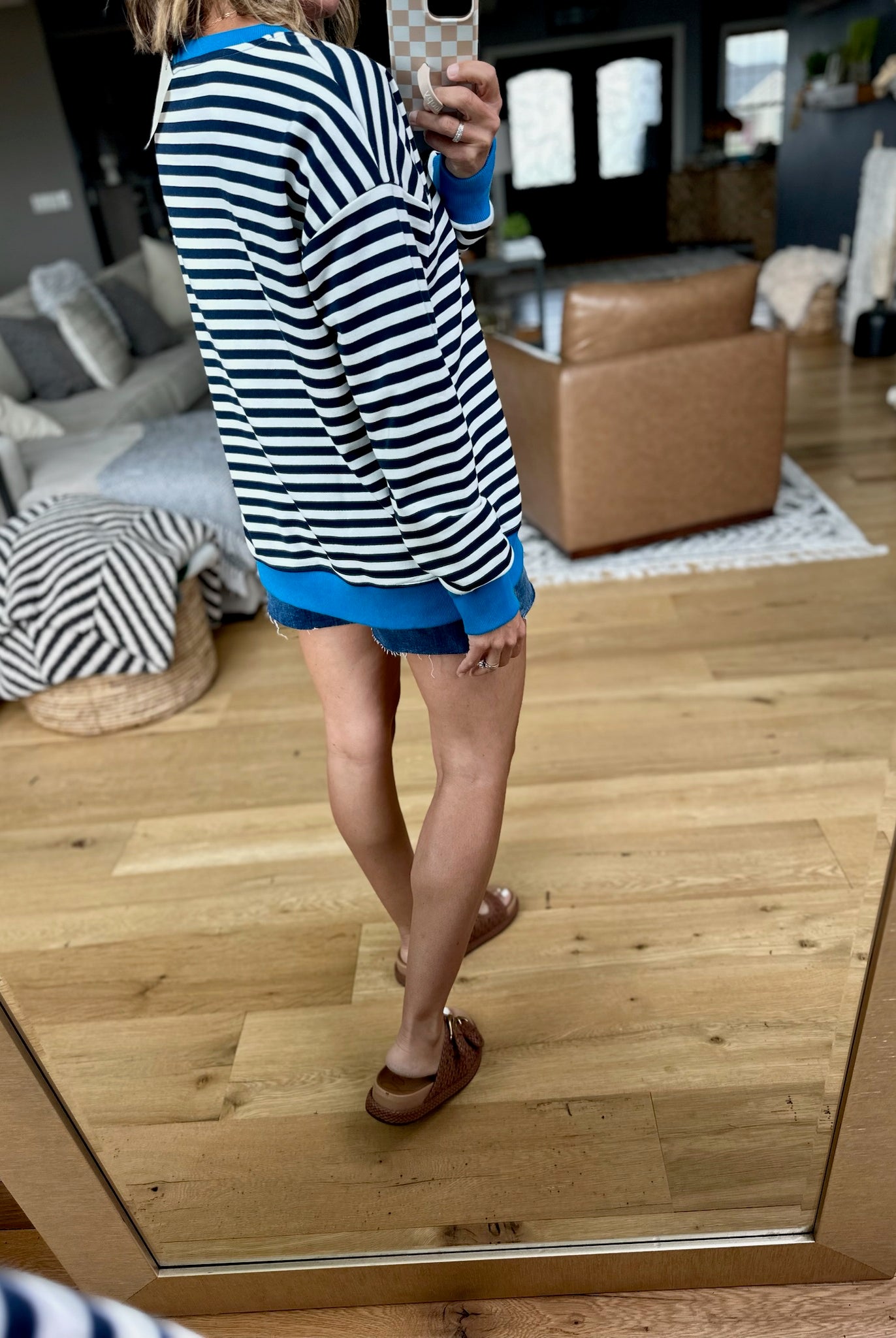 Rookie Season Striped Pullover - Multiple Options-Hem & Thread-Anna Kaytes Boutique, Women's Fashion Boutique in Grinnell, Iowa