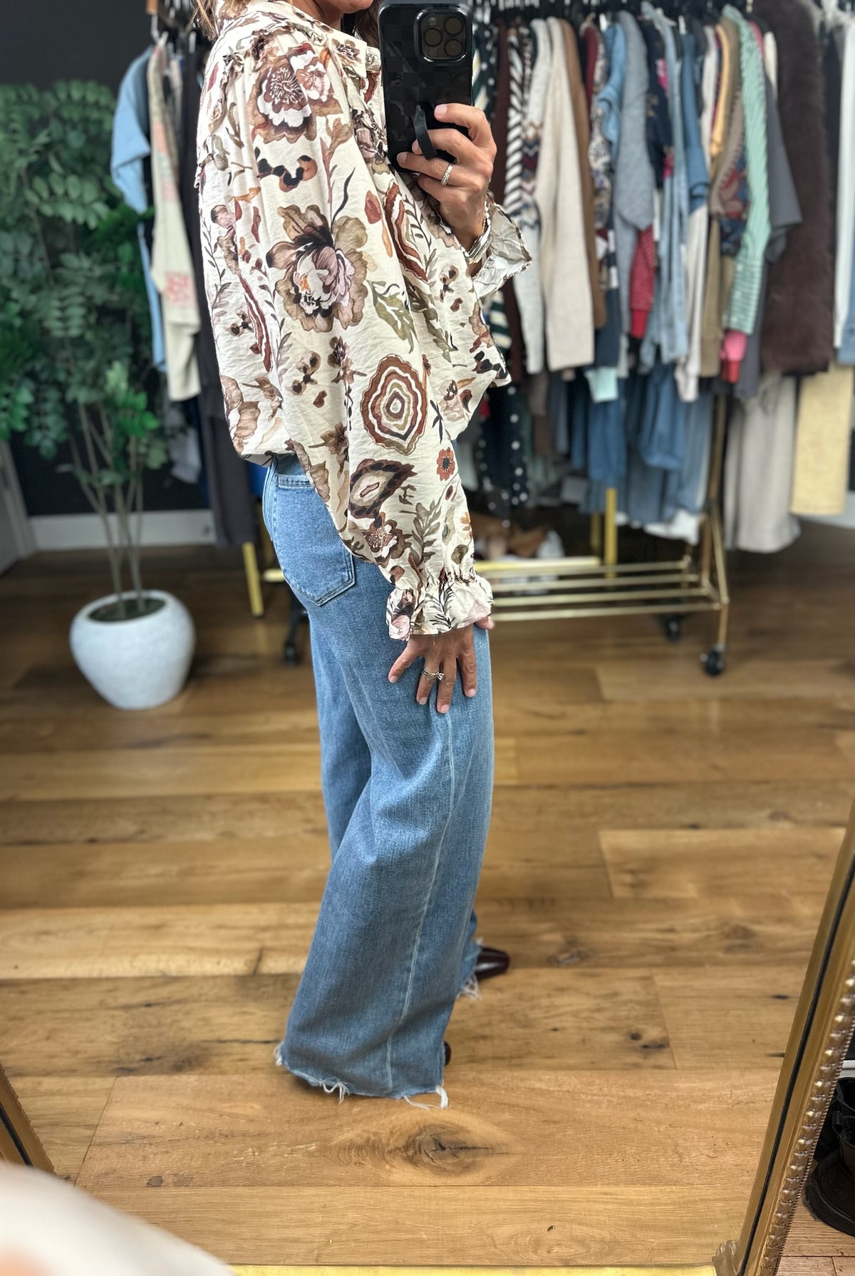 Have Your Love Patterned Top-Long Sleeves-Umgee-Anna Kaytes Boutique, Women's Fashion Boutique in Grinnell, Iowa