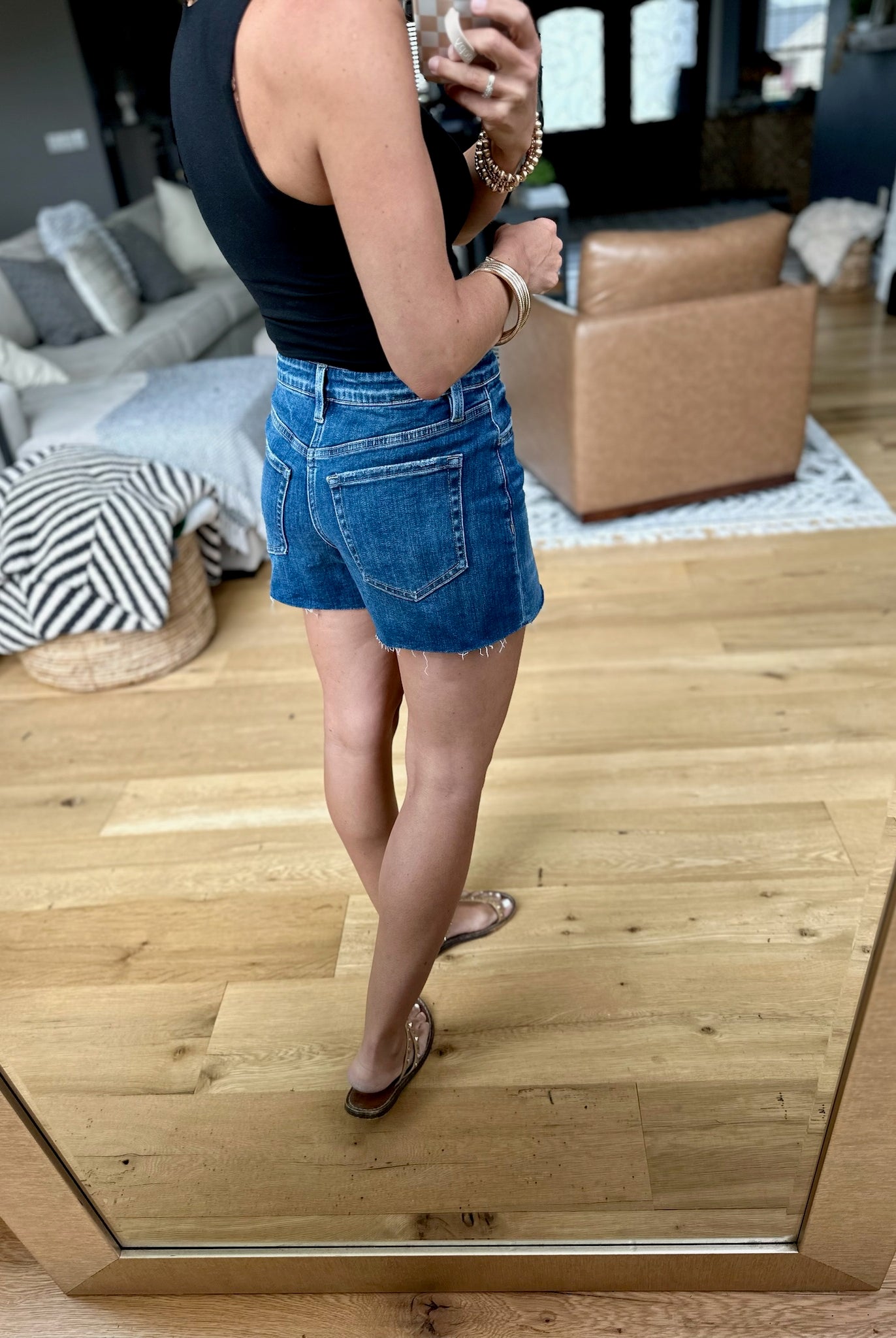 The Kelli High-Rise Denim Short-Shorts-Vervet-Anna Kaytes Boutique, Women's Fashion Boutique in Grinnell, Iowa