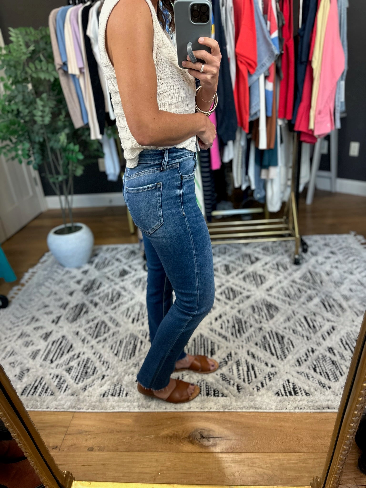 The Natalie High-Rise Slim Straight Denim-Jeans-Vervet-Anna Kaytes Boutique, Women's Fashion Boutique in Grinnell, Iowa
