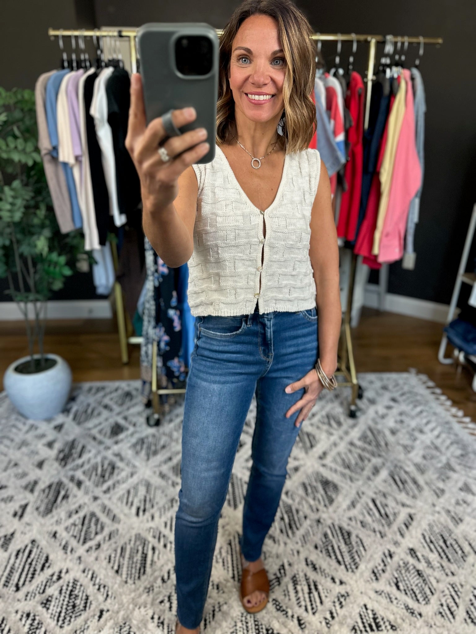 The Natalie High-Rise Slim Straight Denim-Jeans-Vervet-Anna Kaytes Boutique, Women's Fashion Boutique in Grinnell, Iowa