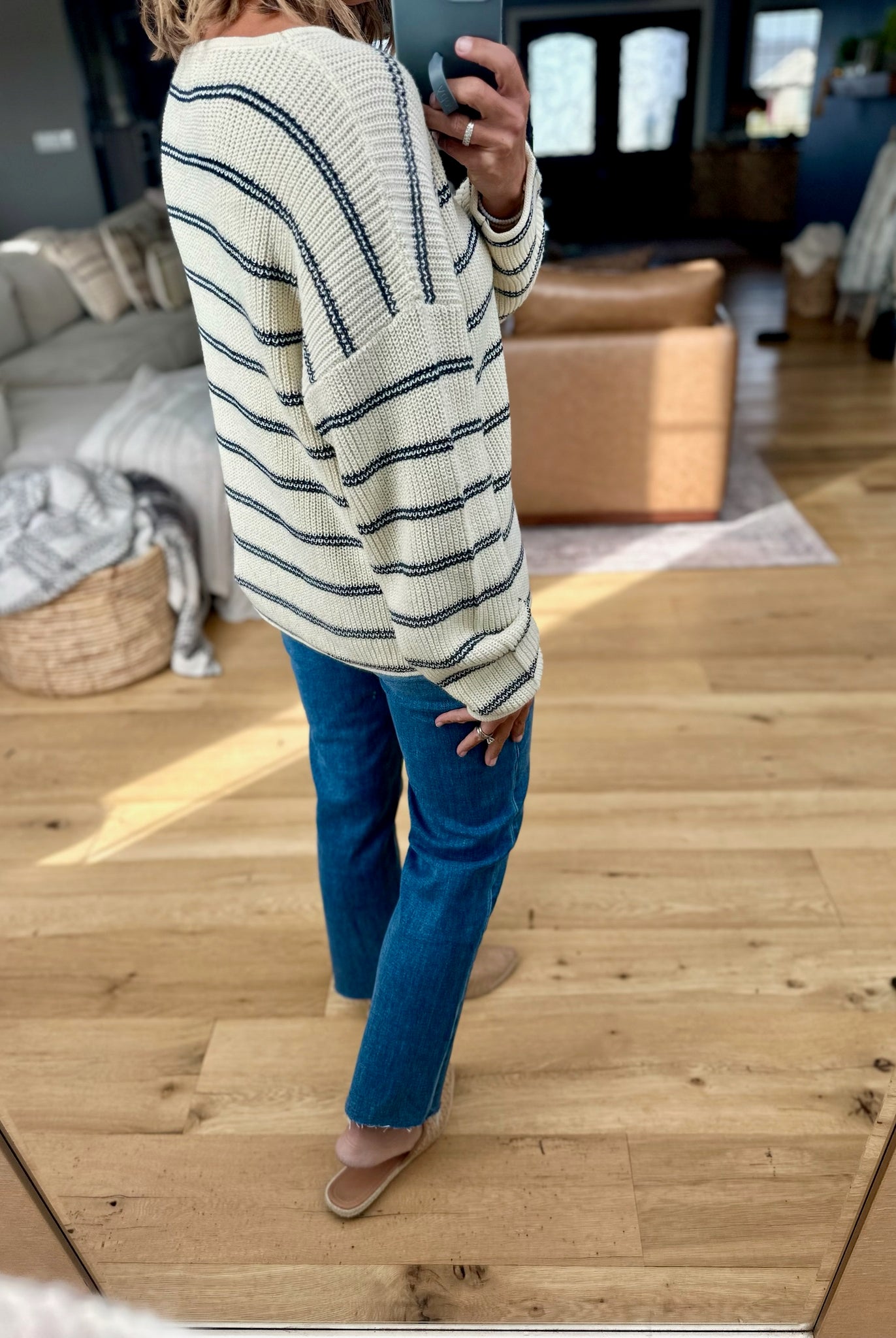 **Sweet Soul Striped Knit Top-W2358-Anna Kaytes Boutique, Women's Fashion Boutique in Grinnell, Iowa