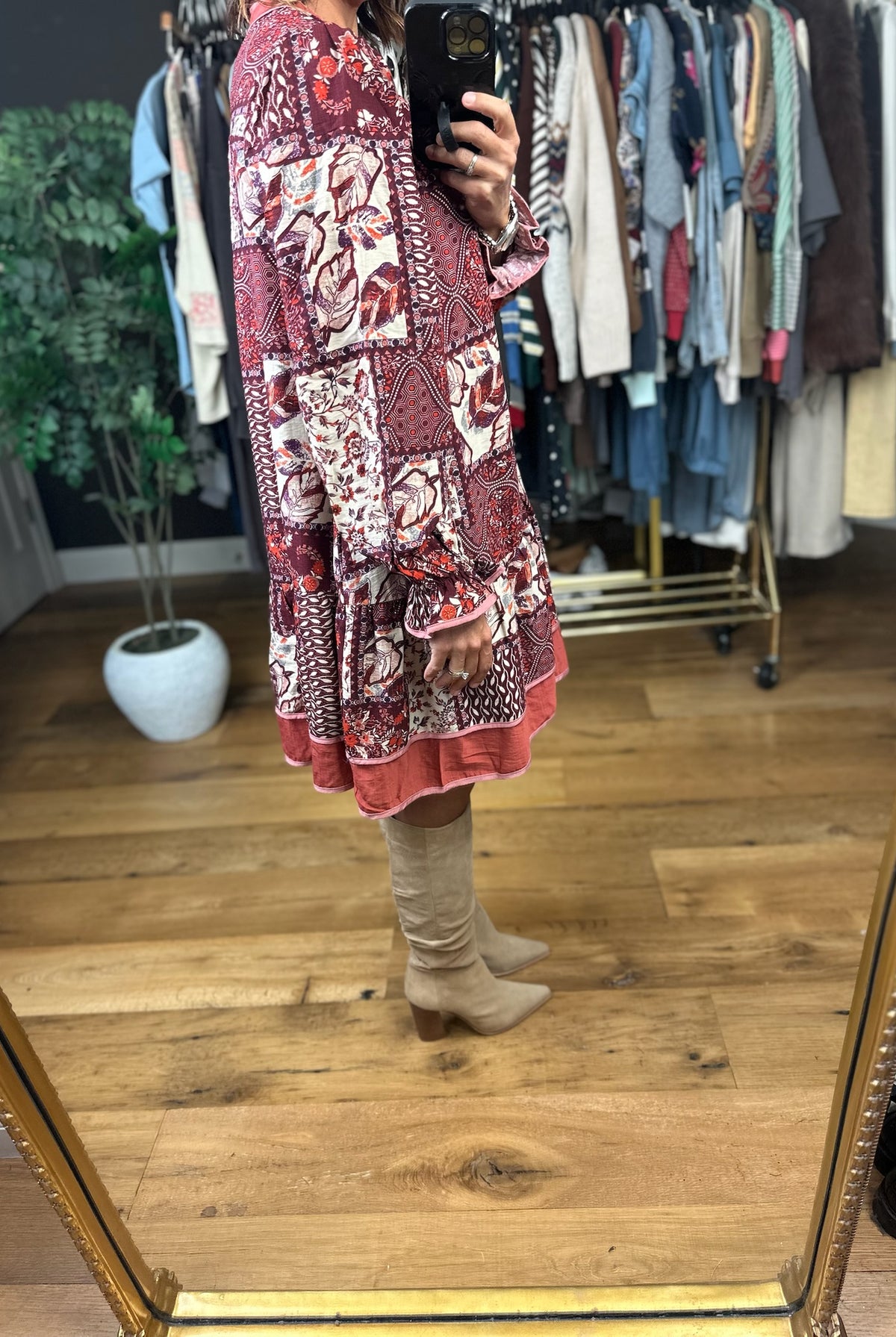 Toast To Tradition Pocket Dress-Dresses-Umgee-Anna Kaytes Boutique, Women's Fashion Boutique in Grinnell, Iowa