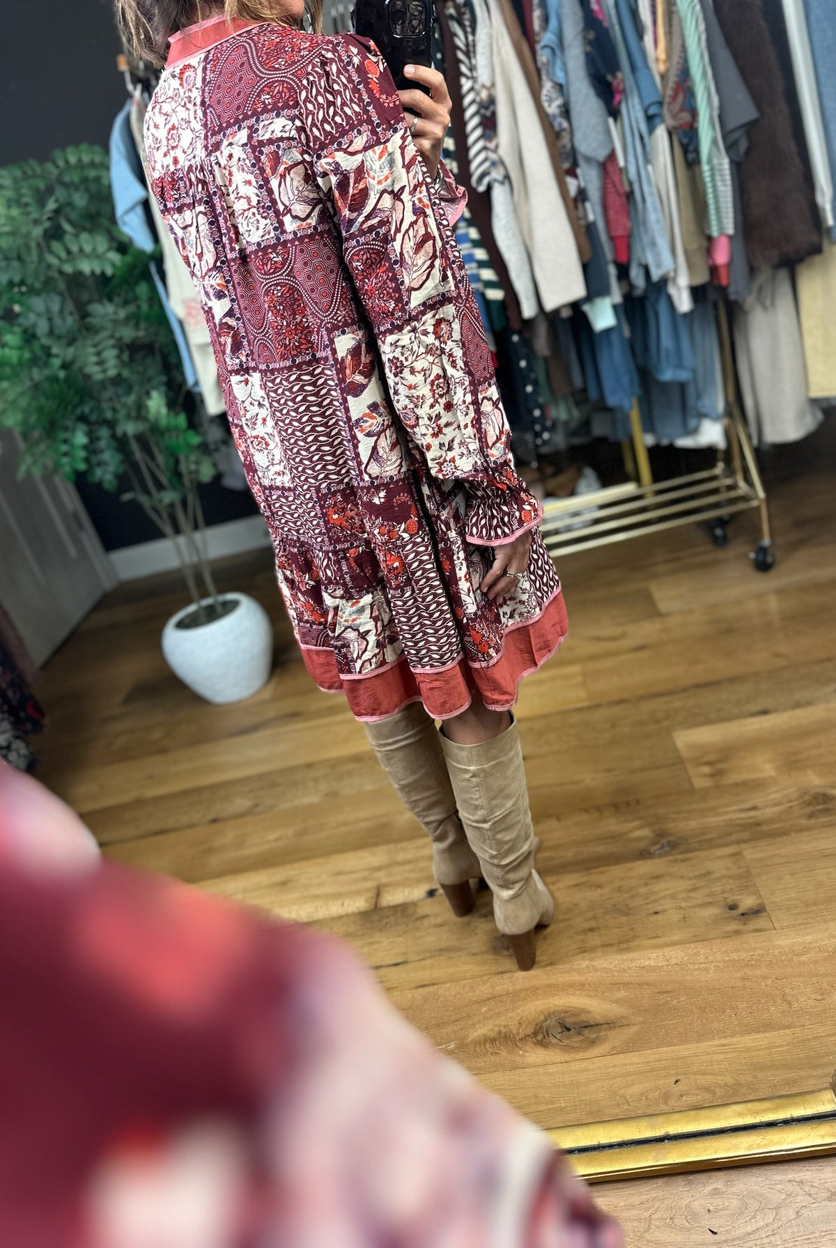 Toast To Tradition Pocket Dress-Dresses-Umgee-Anna Kaytes Boutique, Women's Fashion Boutique in Grinnell, Iowa