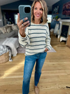 Sweet Soul Striped Knit Top-W2358-Anna Kaytes Boutique, Women's Fashion Boutique in Grinnell, Iowa