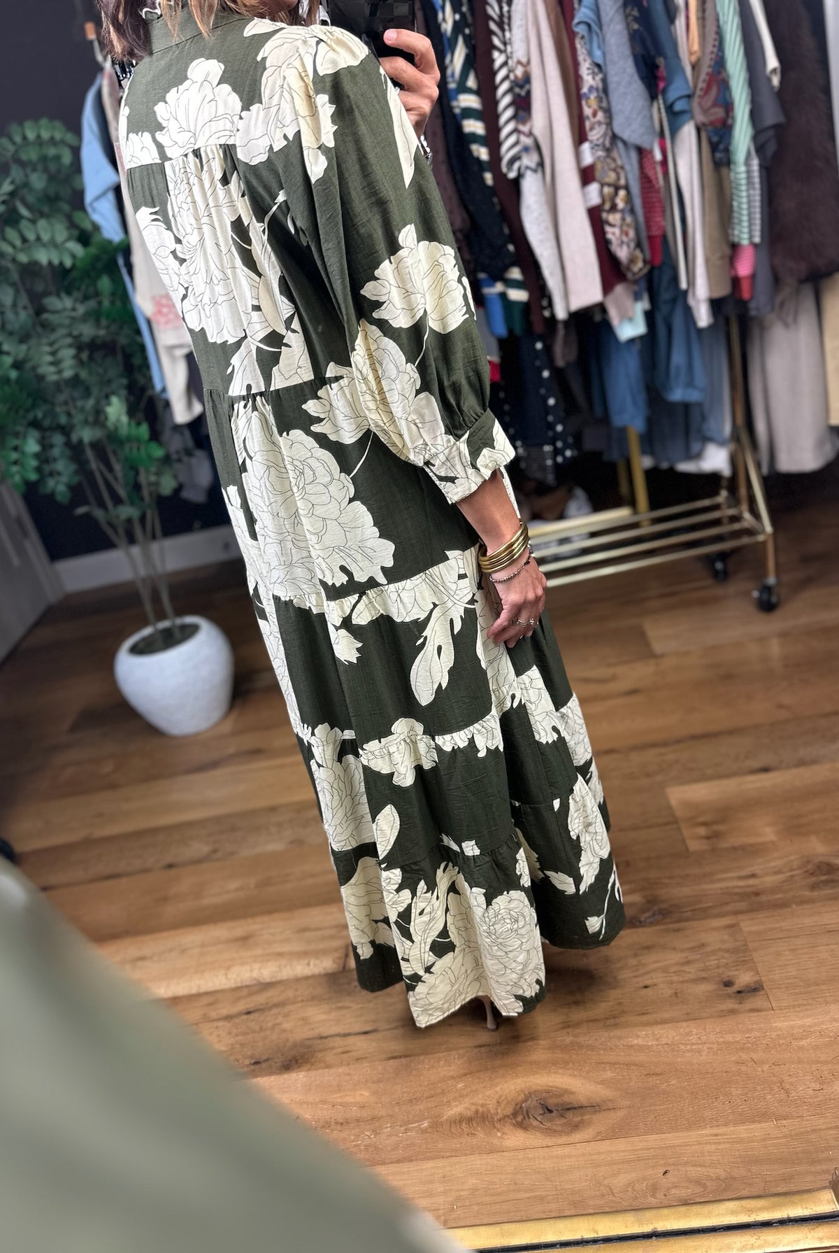Keeping Up With Fall Floral Maxi Dress-Dresses-Umgee-Anna Kaytes Boutique, Women's Fashion Boutique in Grinnell, Iowa