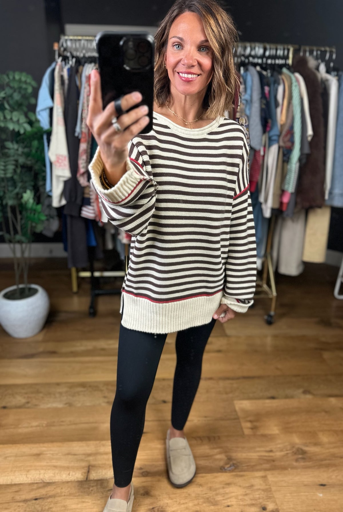 Unlimited Love Striped Sweater-Sweaters-Blu Pepper-Anna Kaytes Boutique, Women's Fashion Boutique in Grinnell, Iowa