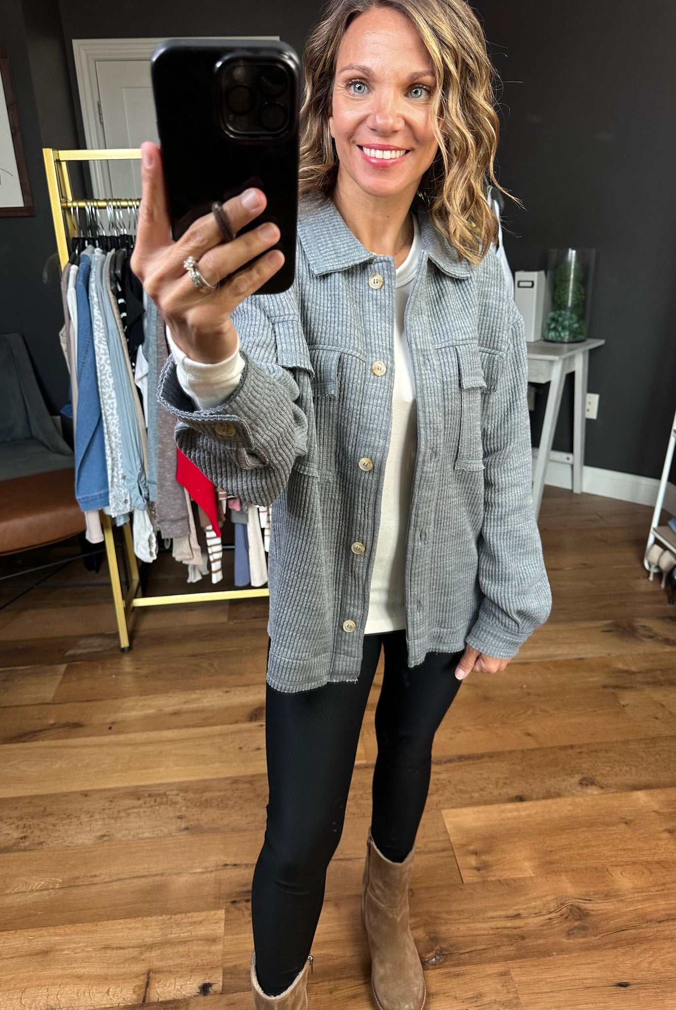 Perfect Pick Texture Shacket - Multiple Options-Staccato-Anna Kaytes Boutique, Women's Fashion Boutique in Grinnell, Iowa