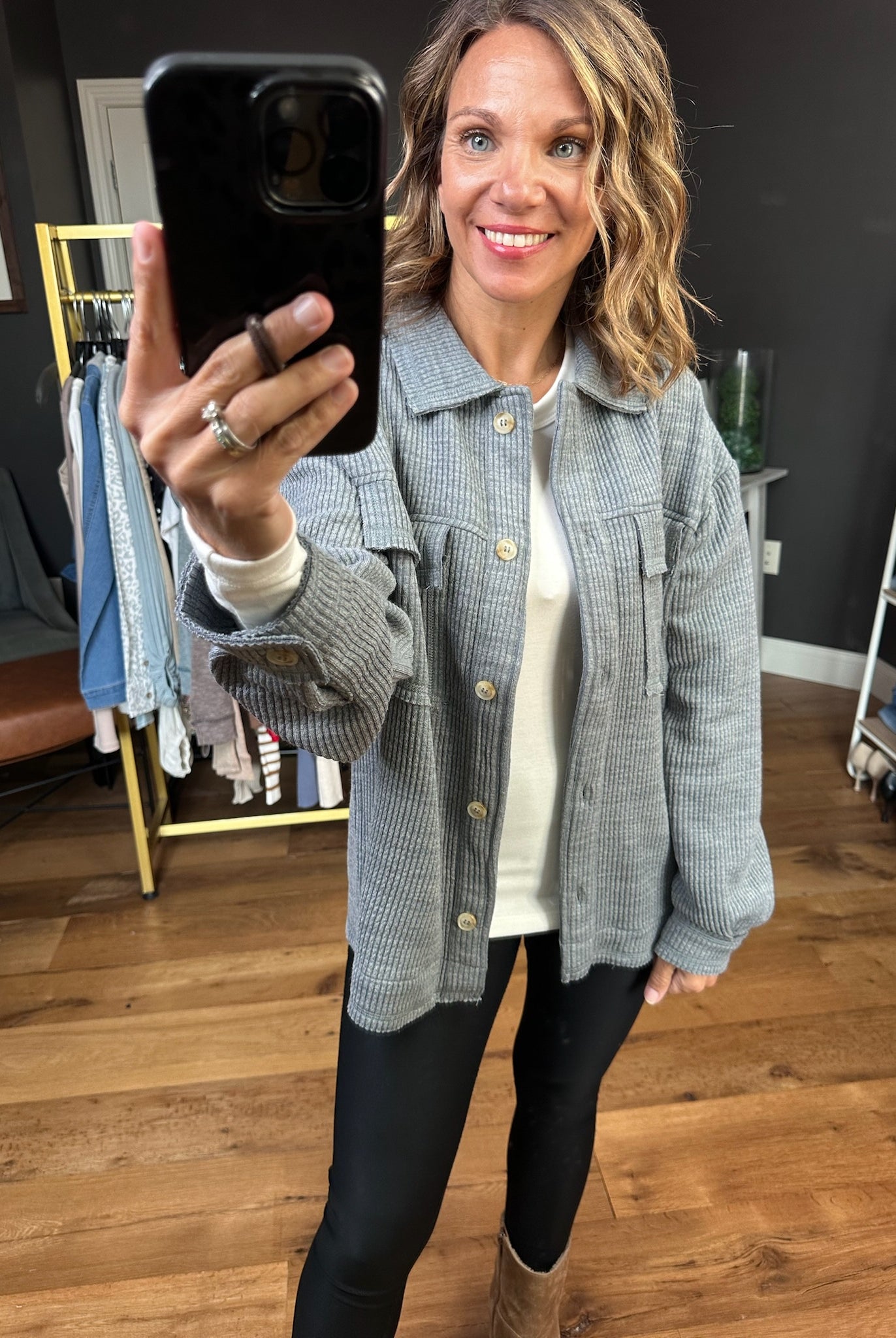 Perfect Pick Texture Shacket - Multiple Options-Staccato-Anna Kaytes Boutique, Women's Fashion Boutique in Grinnell, Iowa