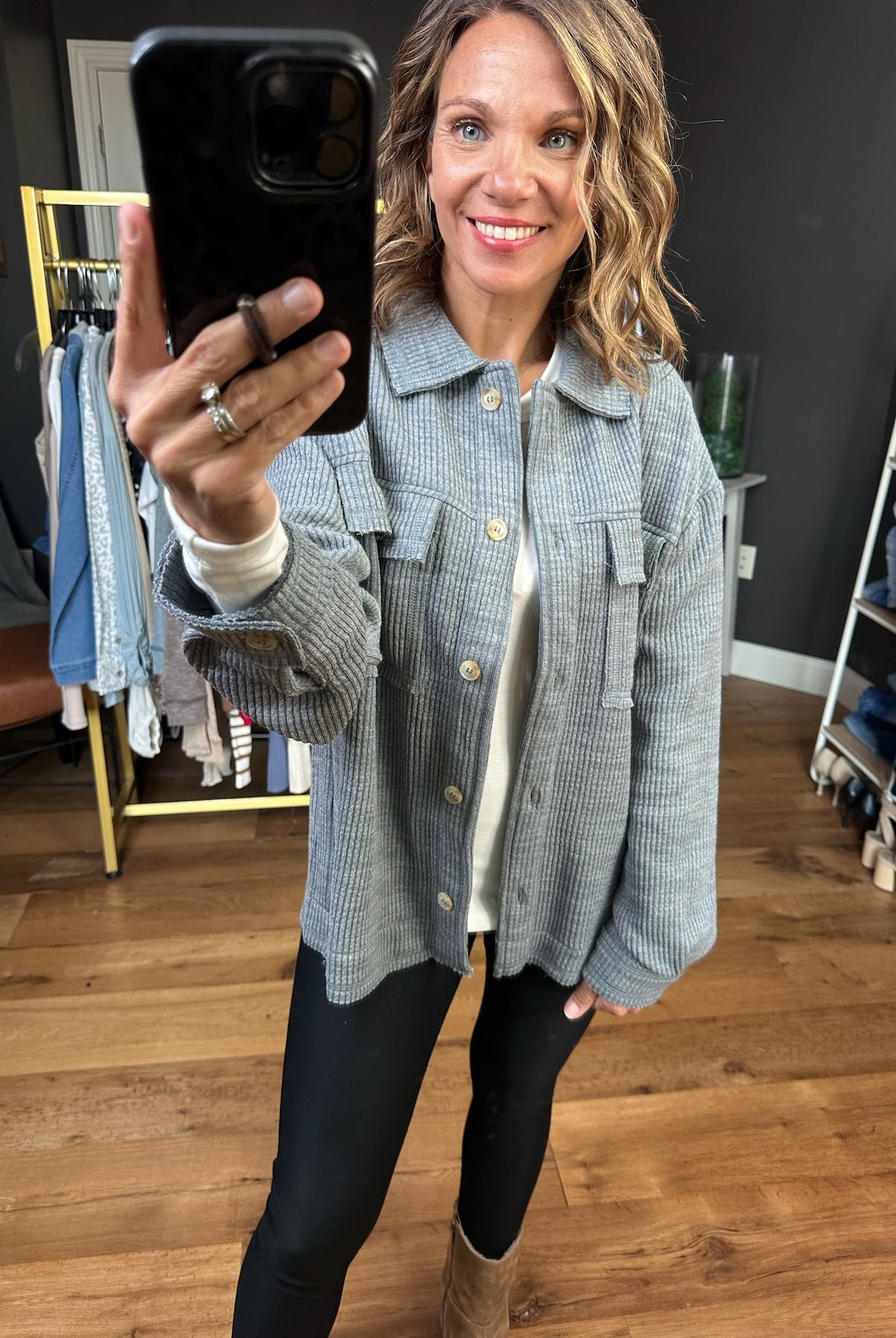 Perfect Pick Texture Shacket - Multiple Options-Staccato-Anna Kaytes Boutique, Women's Fashion Boutique in Grinnell, Iowa