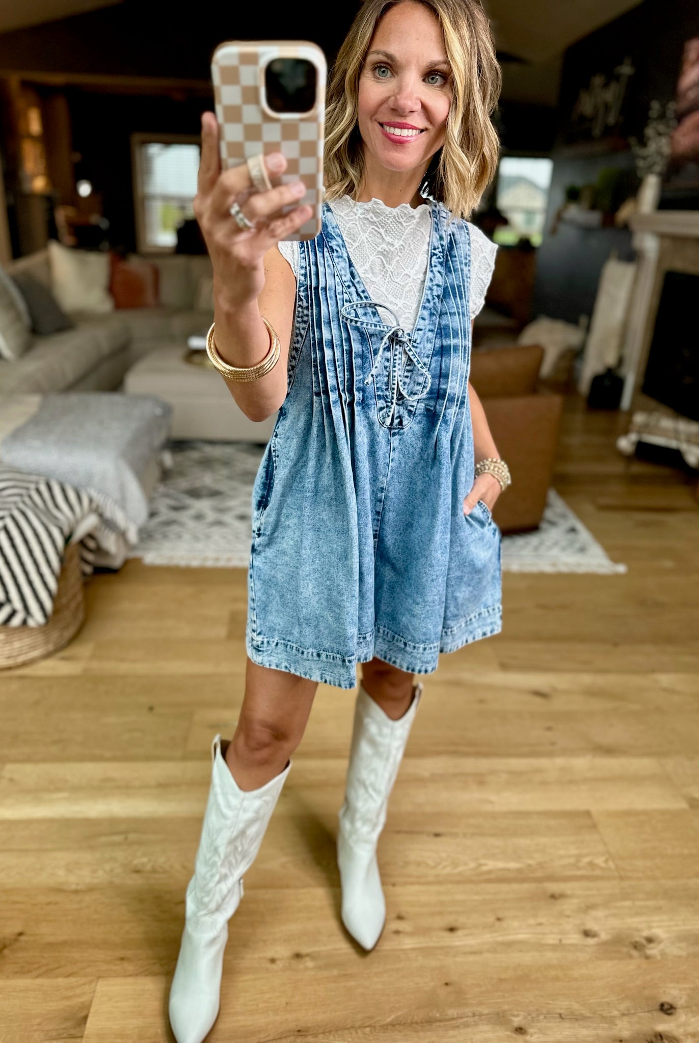 Up In Smoke Denim Romper - Multiple Options-Rompers-Veveret-Anna Kaytes Boutique, Women's Fashion Boutique in Grinnell, Iowa