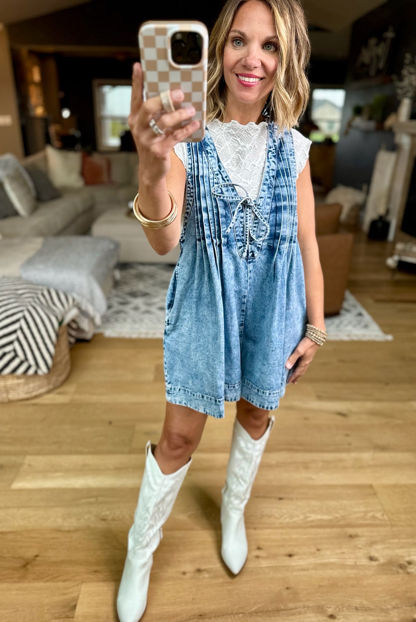 Up In Smoke Denim Romper - Multiple Options-Rompers-Veveret-Anna Kaytes Boutique, Women's Fashion Boutique in Grinnell, Iowa