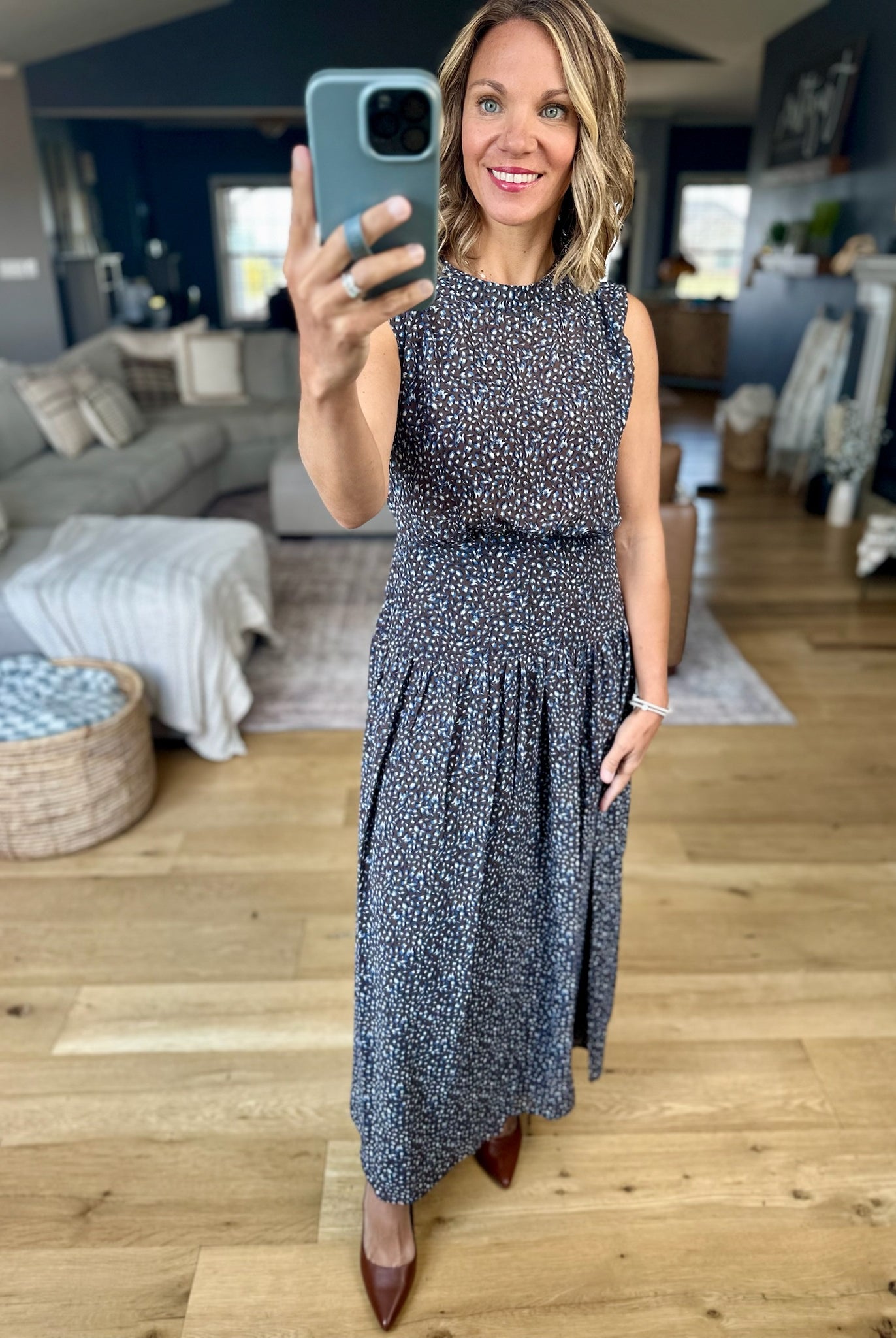 Etta Aspen Floral Midi Dress-Z Supply-Anna Kaytes Boutique, Women's Fashion Boutique in Grinnell, Iowa