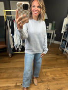 Making History Knit Crew Sweater - Baby Blue-Be Cool-Anna Kaytes Boutique, Women's Fashion Boutique in Grinnell, Iowa