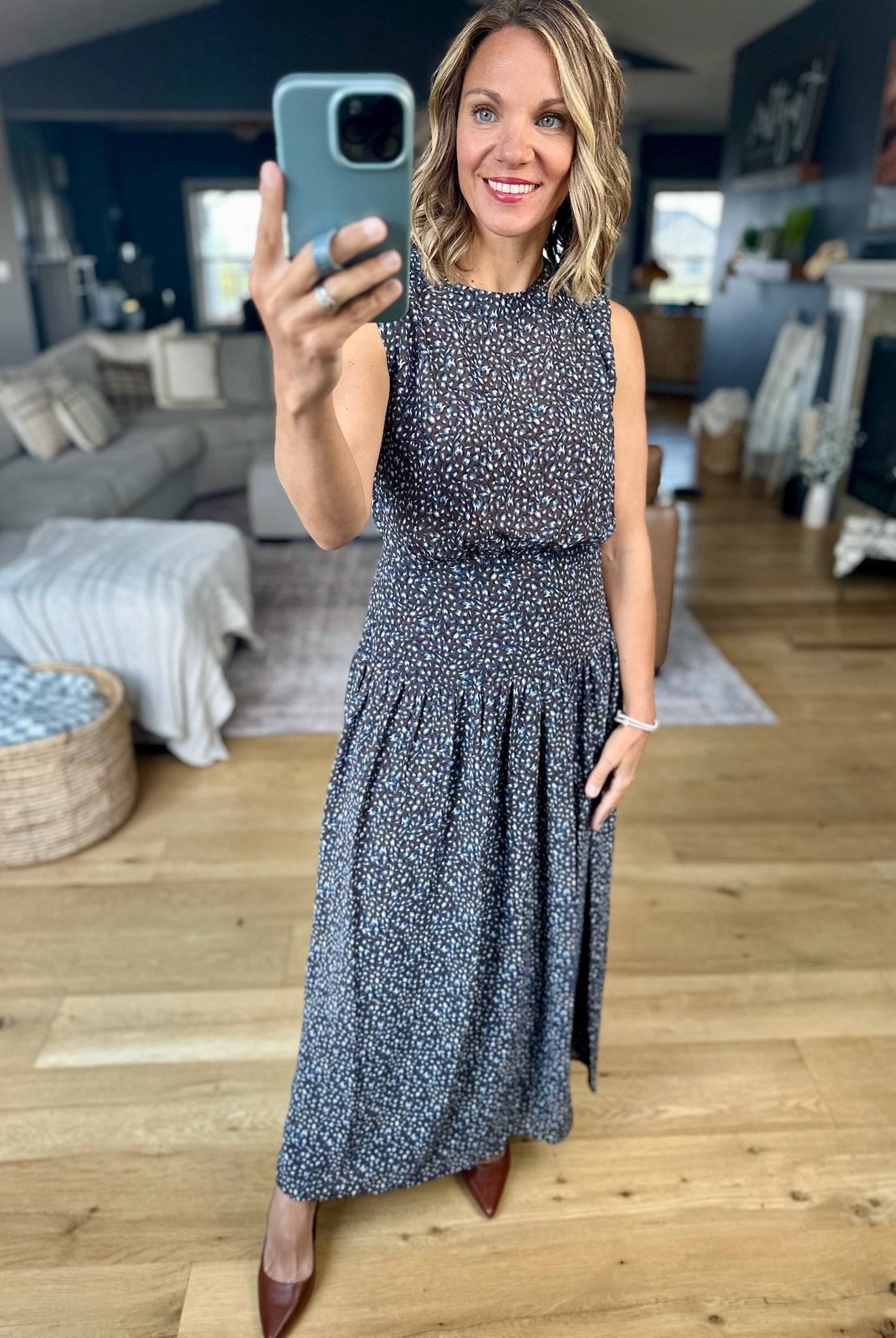 Etta Aspen Floral Midi Dress-Z Supply-Anna Kaytes Boutique, Women's Fashion Boutique in Grinnell, Iowa