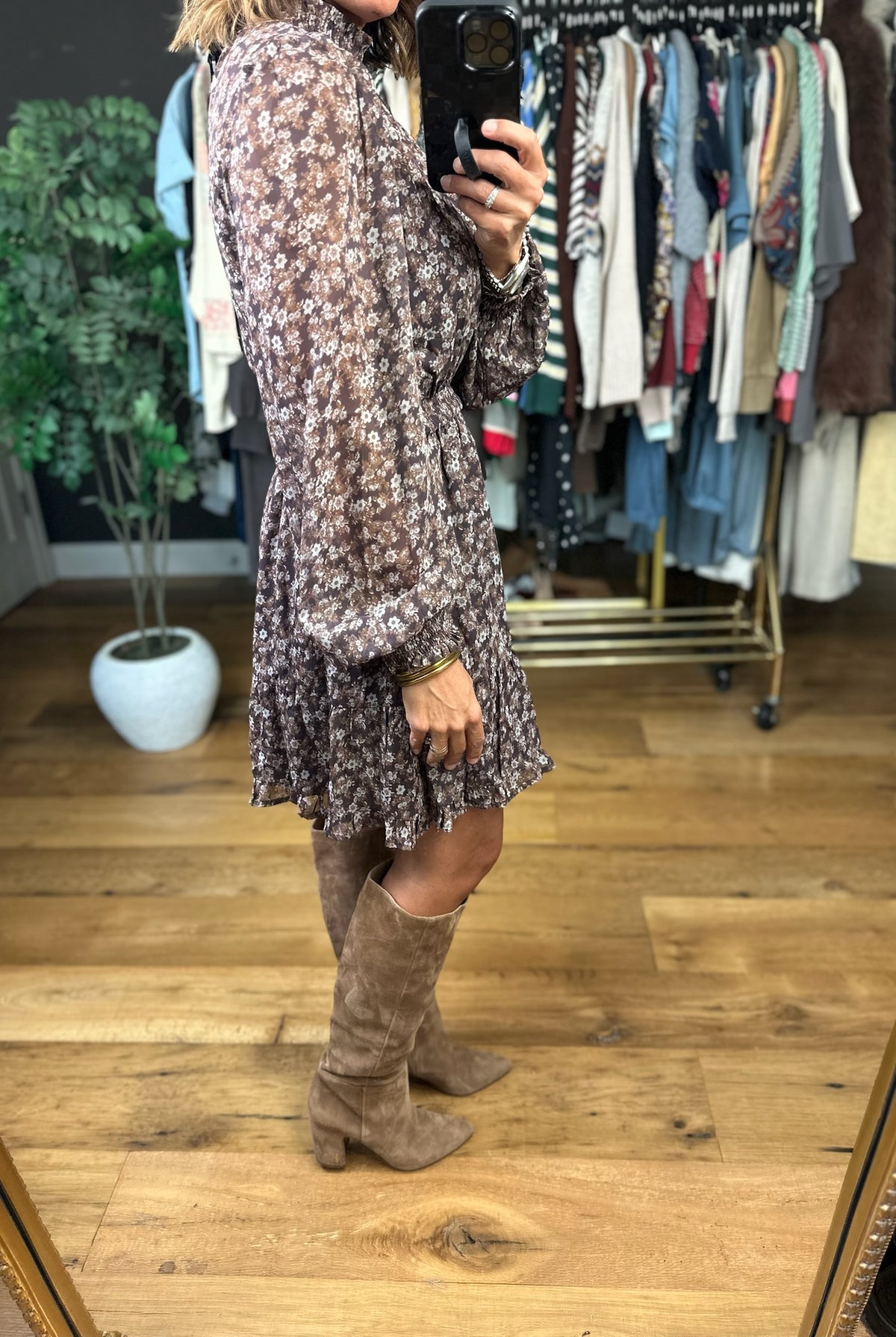 Staying The Course Floral Dress-Dresses-Doe & Rae-Anna Kaytes Boutique, Women's Fashion Boutique in Grinnell, Iowa