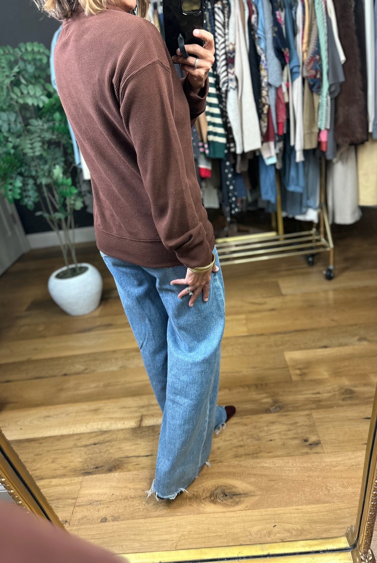 Return The Favor Ribbed Long Sleeve Top-Long Sleeves-Thread & Supply-Anna Kaytes Boutique, Women's Fashion Boutique in Grinnell, Iowa