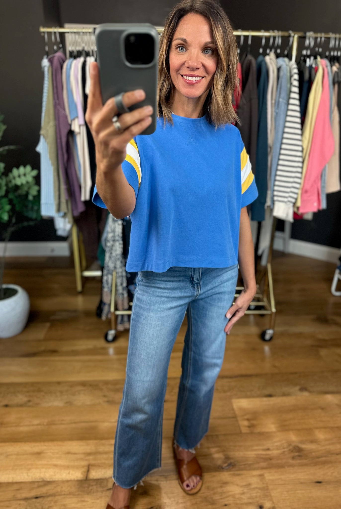 Brave Play Cotton Tee-Short Sleeves-Wishlist-Anna Kaytes Boutique, Women's Fashion Boutique in Grinnell, Iowa