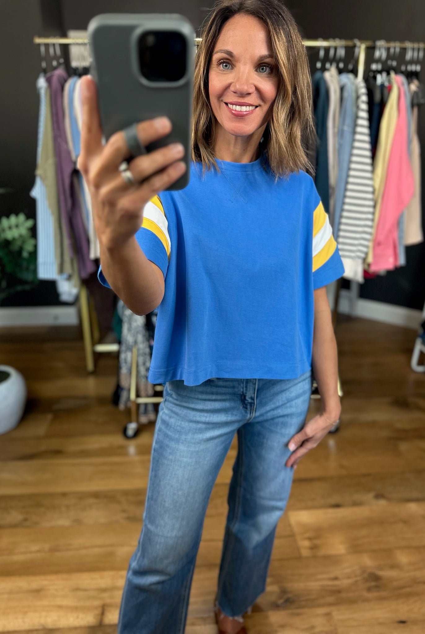 Brave Play Cotton Tee-Short Sleeves-Wishlist-Anna Kaytes Boutique, Women's Fashion Boutique in Grinnell, Iowa