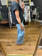 Let This Go Slub Tee - Black-Wasabi & Mint-Anna Kaytes Boutique, Women's Fashion Boutique in Grinnell, Iowa