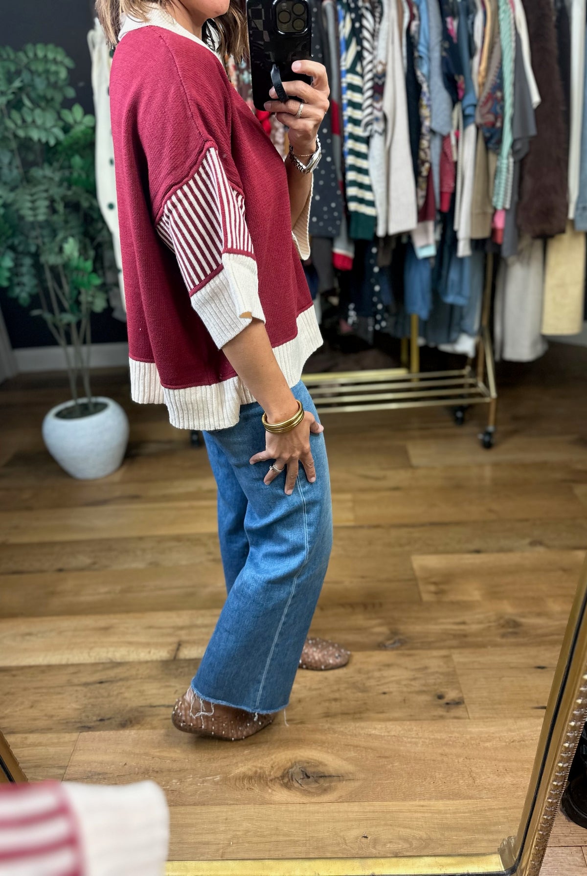 The Right Thing Collared Top-Short Sleeves-She & Sky-Anna Kaytes Boutique, Women's Fashion Boutique in Grinnell, Iowa