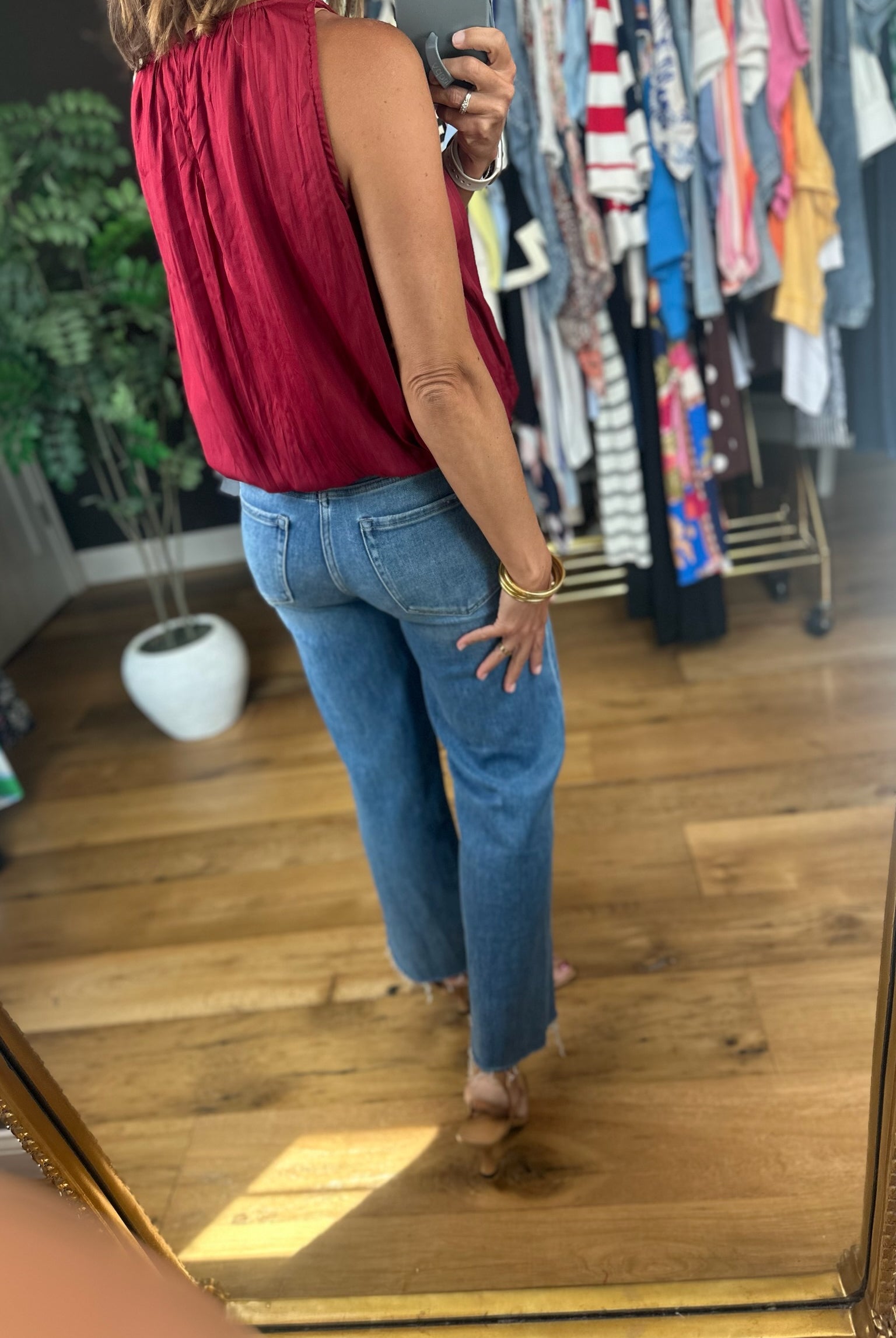 Stand My Ground Bubble-Hem Top-Sleeveless-ee:some-Anna Kaytes Boutique, Women's Fashion Boutique in Grinnell, Iowa
