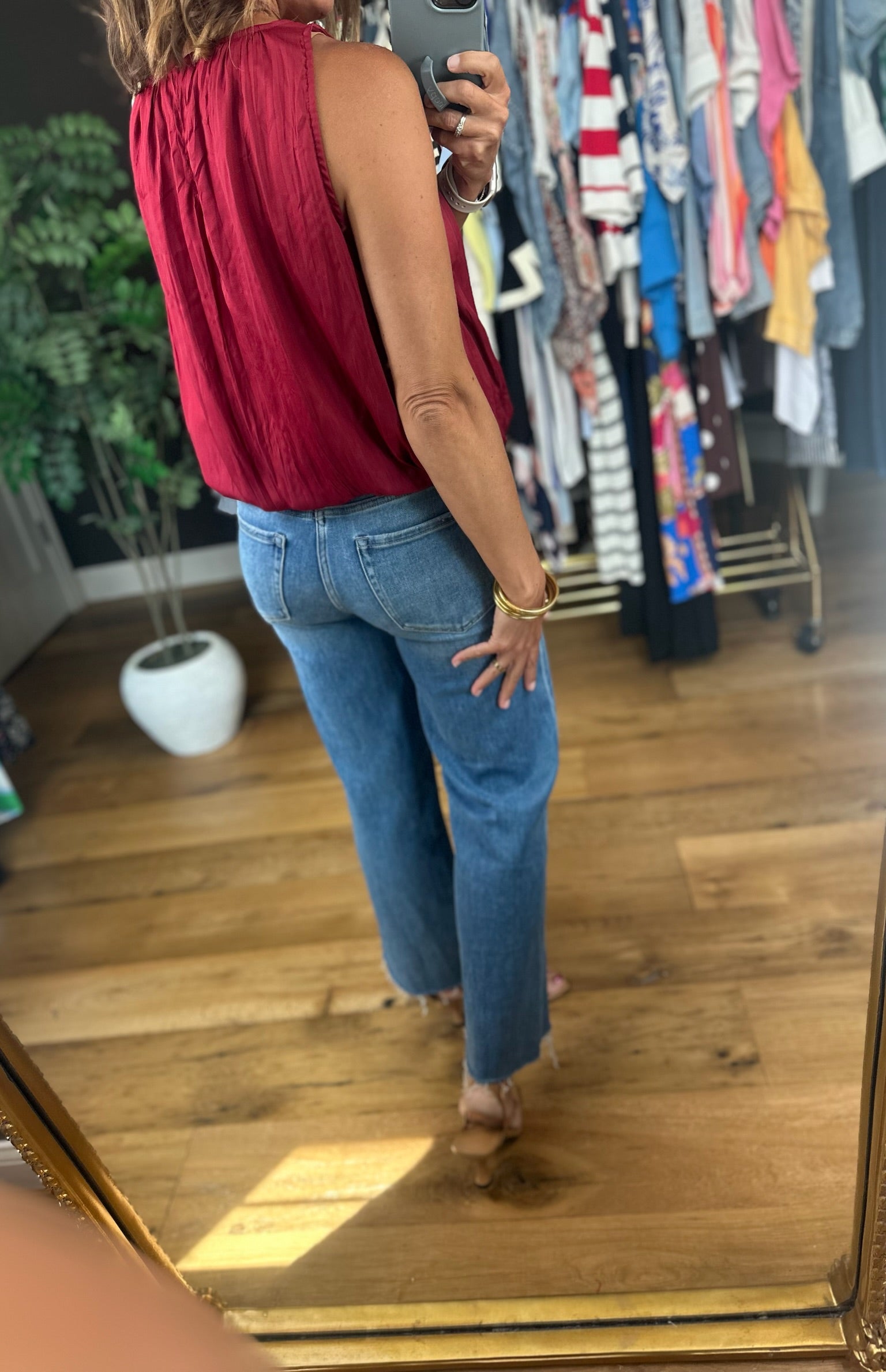 Stand My Ground Bubble-Hem Top-Sleeveless-ee:some-Anna Kaytes Boutique, Women's Fashion Boutique in Grinnell, Iowa
