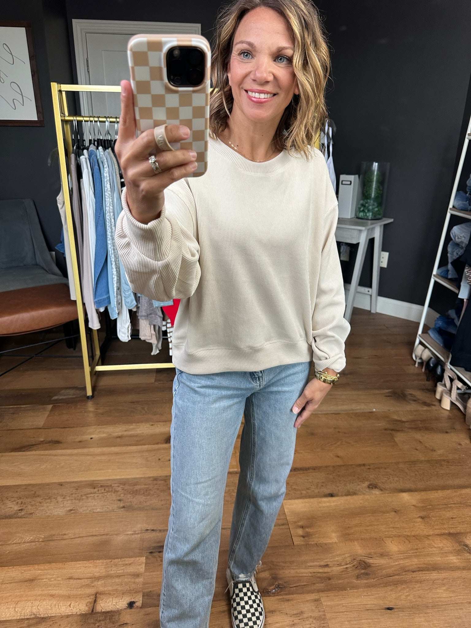 Until We Meet Again Ribbed Crew - Multiple Options-Yelete-Anna Kaytes Boutique, Women's Fashion Boutique in Grinnell, Iowa