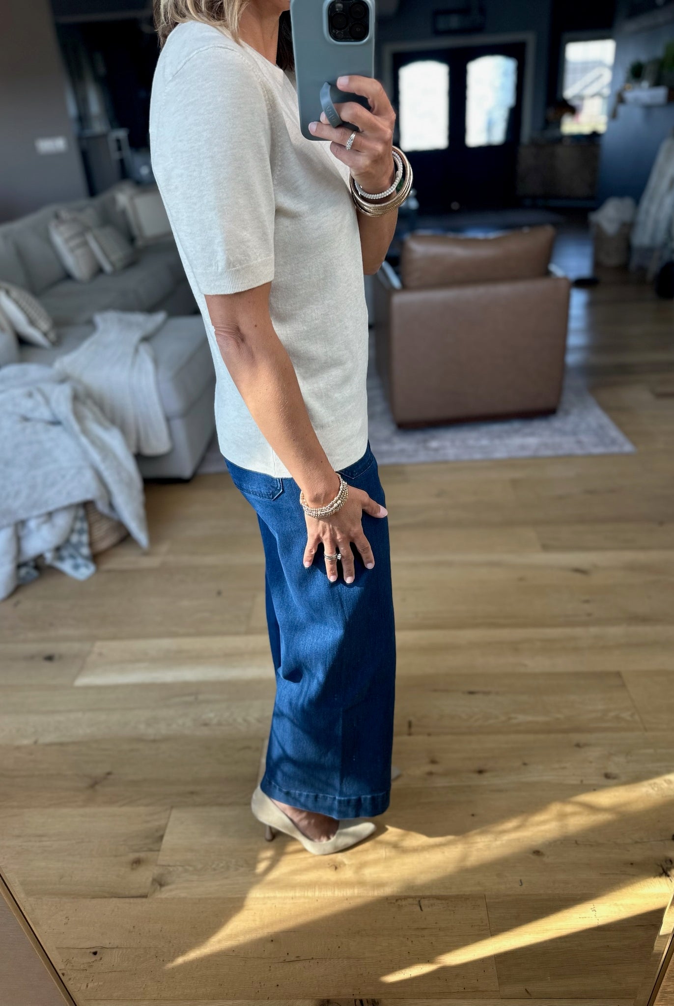 The Right Side Lightweight Knit Top-sweater-Be Cool-Anna Kaytes Boutique, Women's Fashion Boutique in Grinnell, Iowa