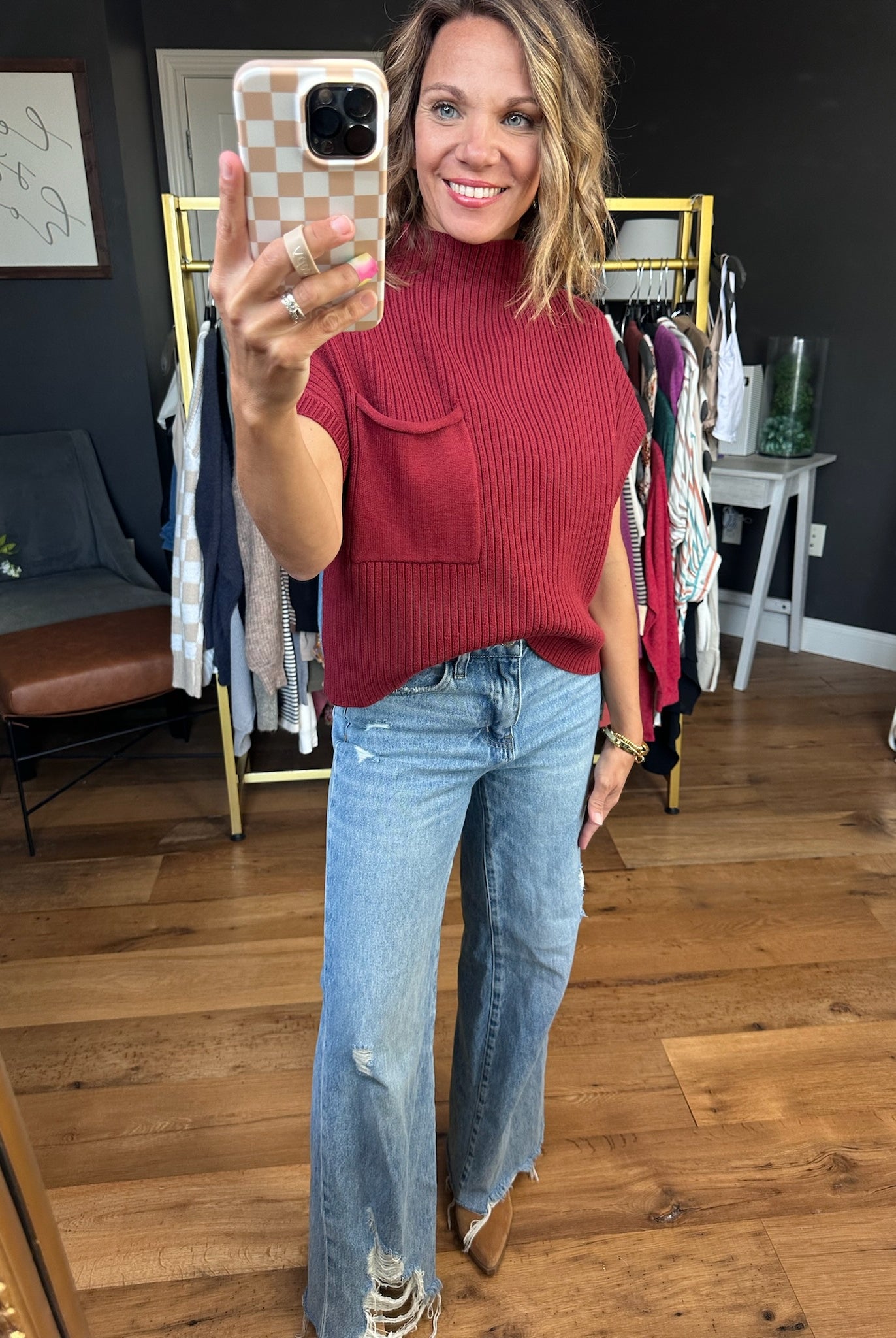 Lovely Girl High-Neck Sleeveless Sweater - Multiple Options-Sweaters-Entro-Anna Kaytes Boutique, Women's Fashion Boutique in Grinnell, Iowa