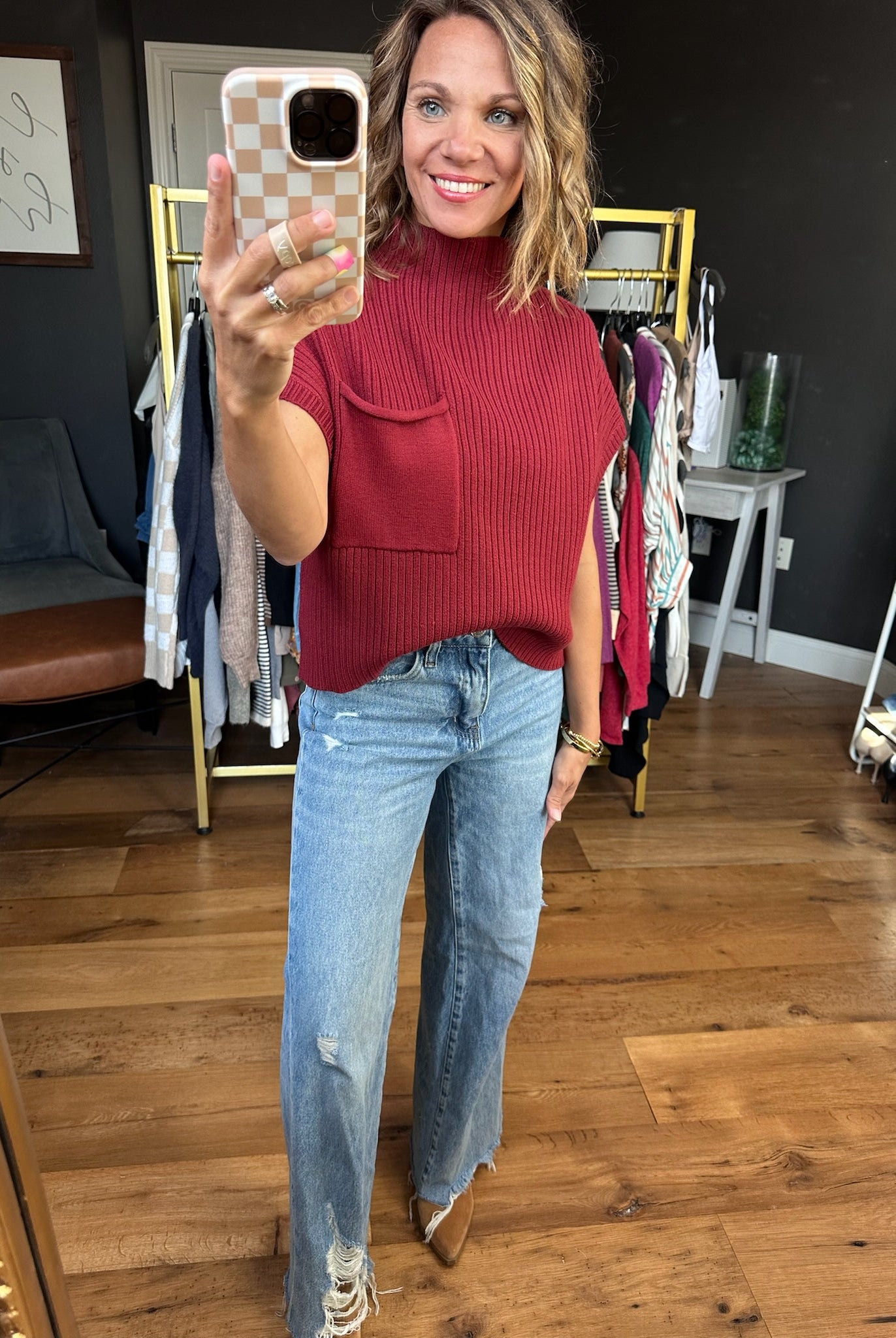 Lovely Girl High-Neck Sleeveless Sweater - Multiple Options-Sweaters-Entro-Anna Kaytes Boutique, Women's Fashion Boutique in Grinnell, Iowa