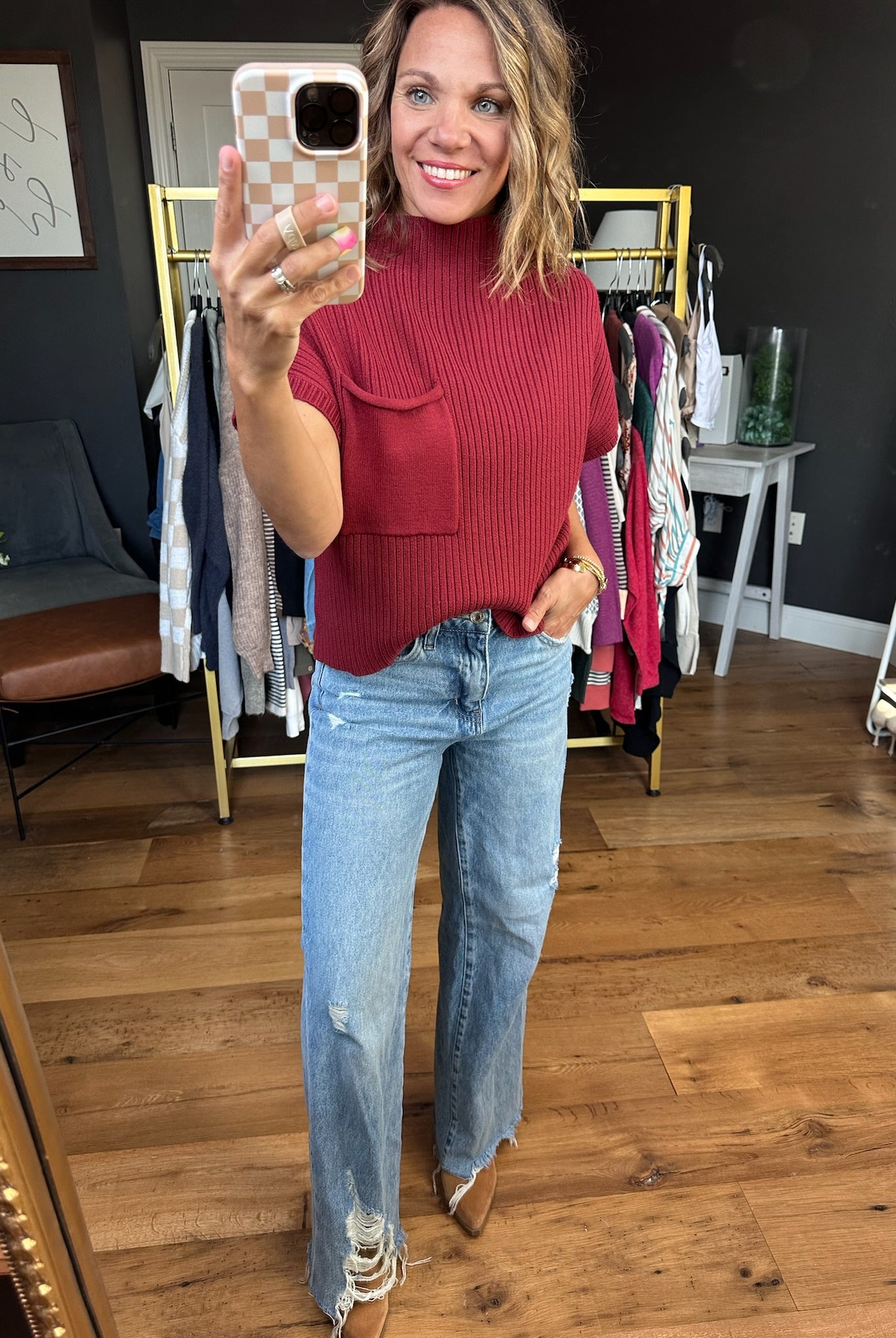 Lovely Girl High-Neck Sleeveless Sweater - Multiple Options-Sweaters-Entro-Anna Kaytes Boutique, Women's Fashion Boutique in Grinnell, Iowa