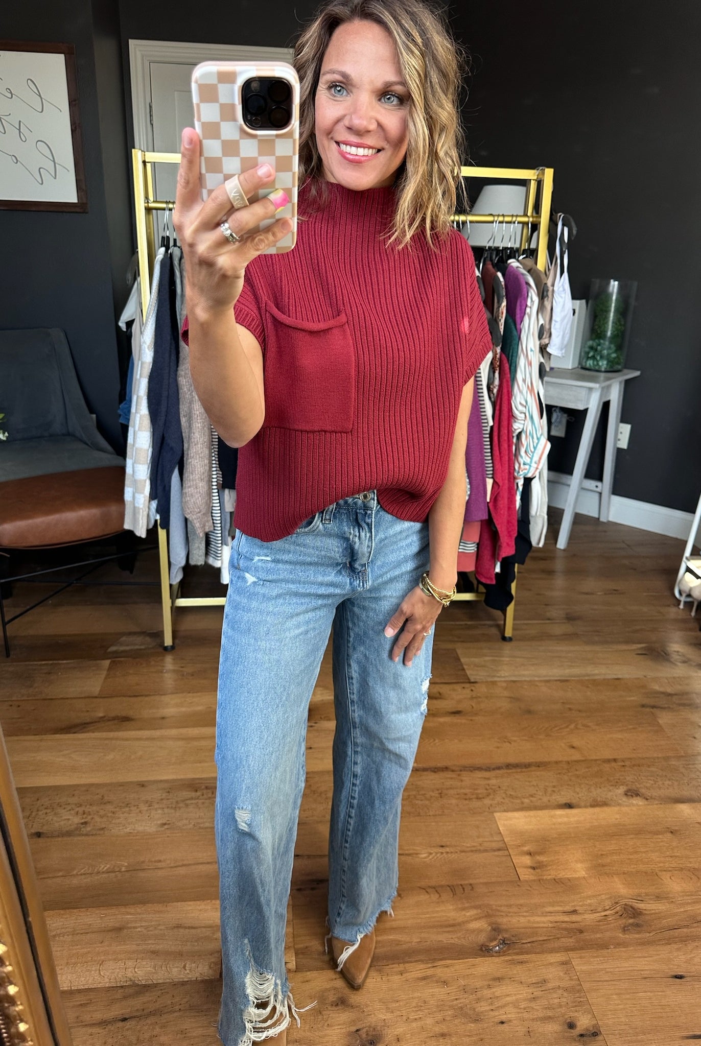 Lovely Girl High-Neck Sleeveless Sweater - Multiple Options-Sweaters-Entro-Anna Kaytes Boutique, Women's Fashion Boutique in Grinnell, Iowa